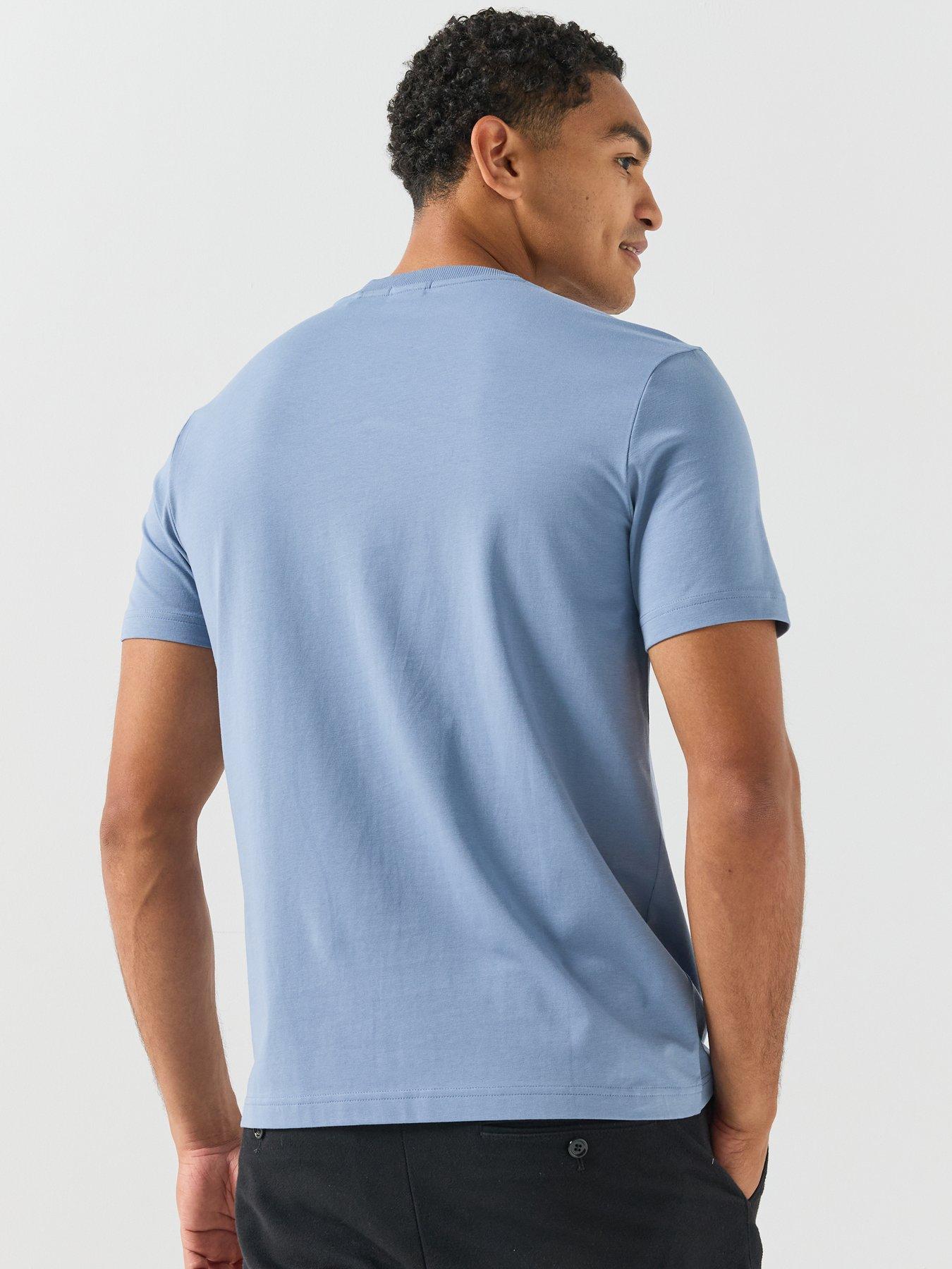 Image 2 of 5 of BOSS Mens Regular Fit Stretch T-Shirt - Blue