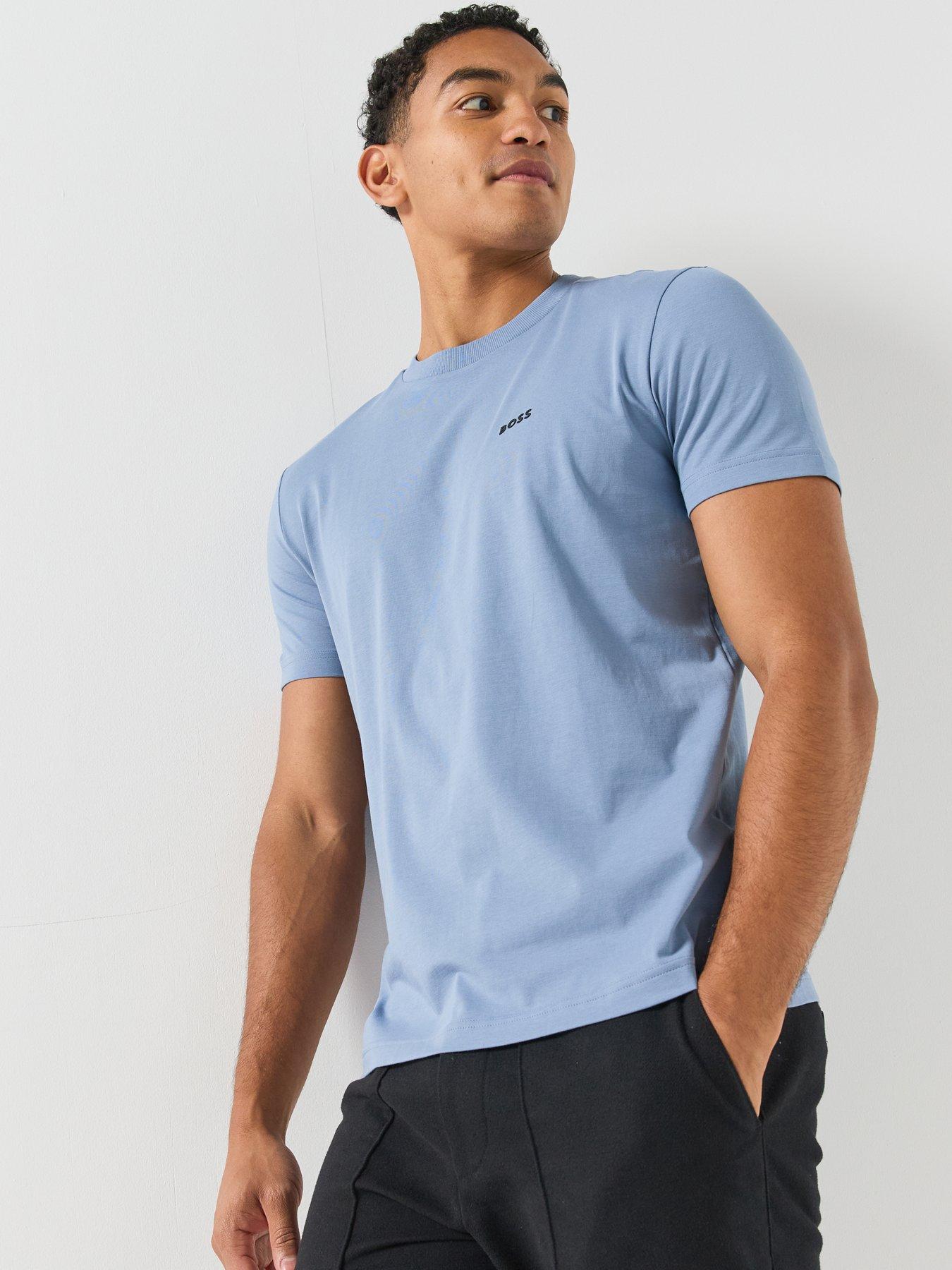 Image 5 of 5 of BOSS Mens Regular Fit Stretch T-Shirt - Blue