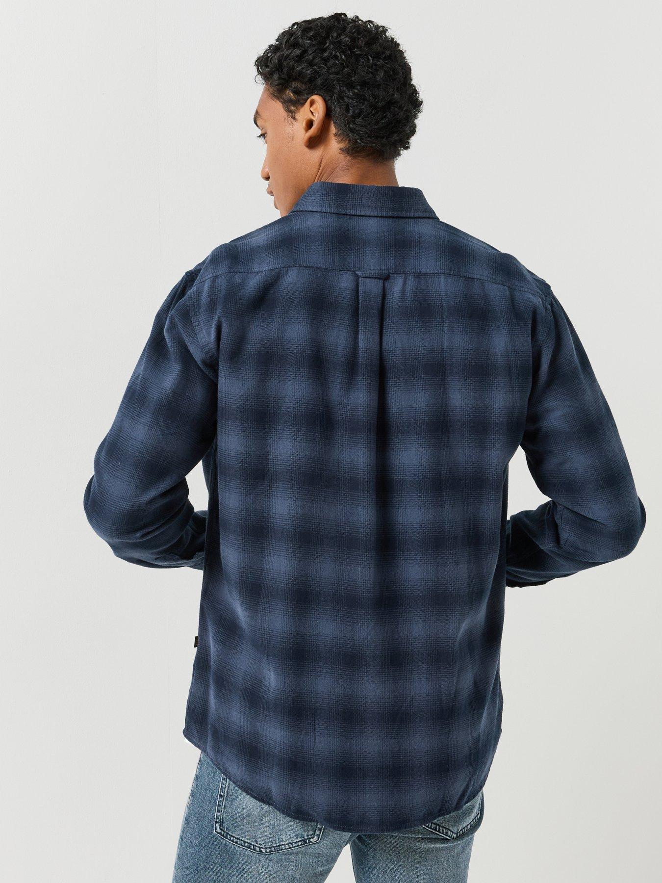 Image 5 of 5 of BOSS Mens Rickert Check Regular Fit Oxford Shirt - Navy