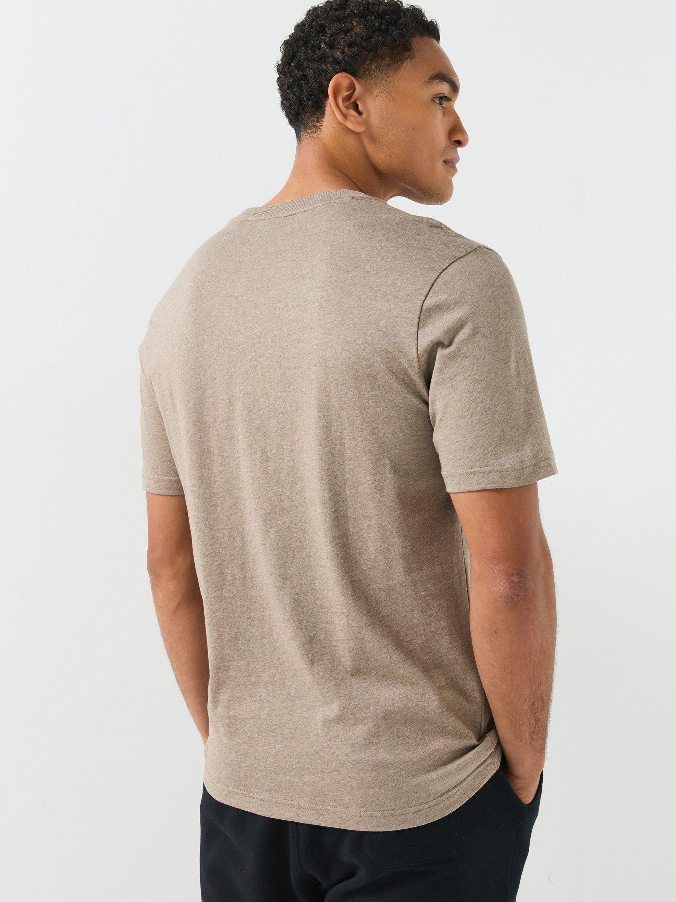 Image 2 of 6 of BOSS TS_Logo Debossed Tonal Logo T-Shirt - Brown
