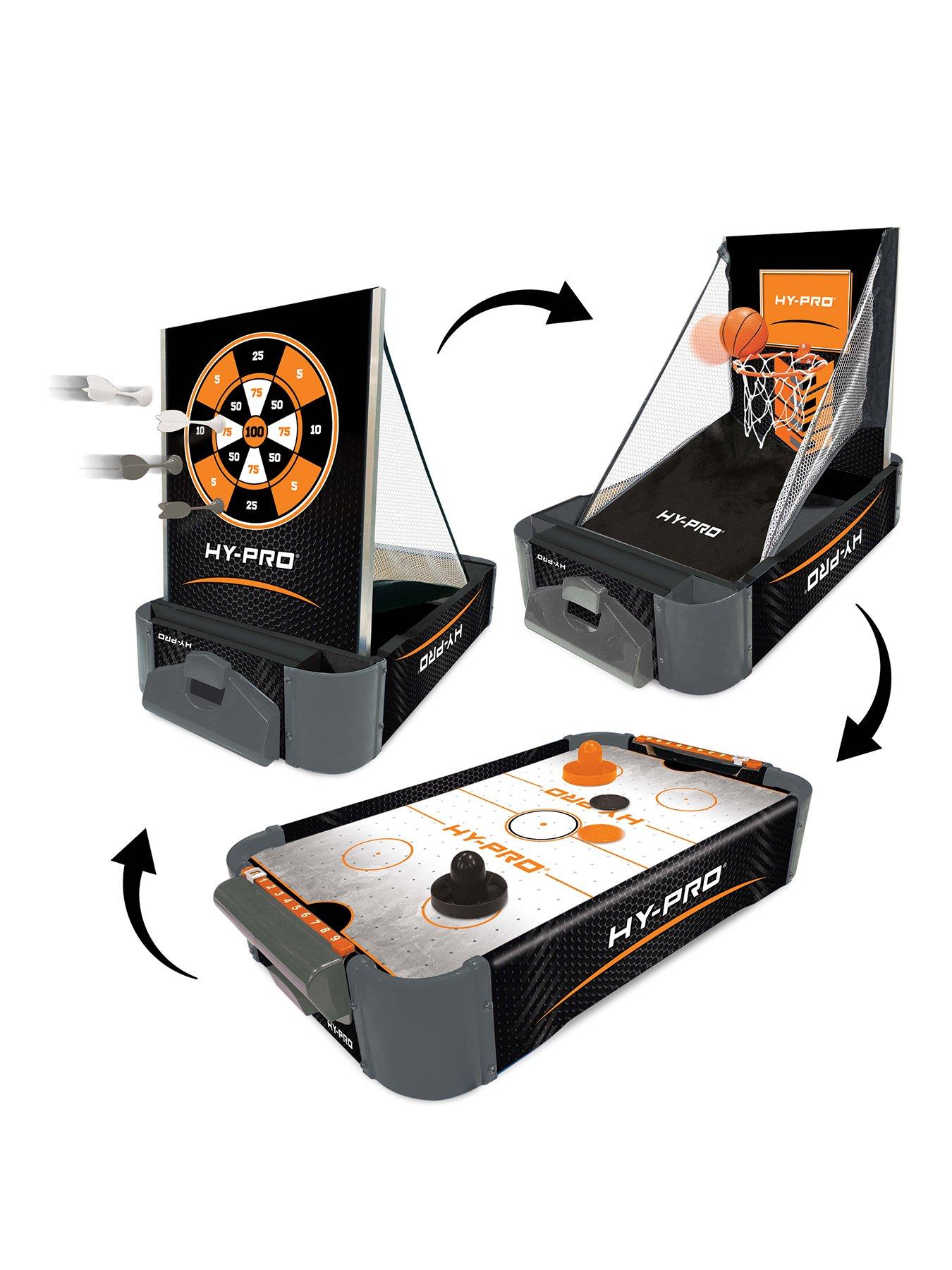 Hy-Pro 20in Table Top 3 in one , Air Hockey ,Basketball  &  Magnet Dart