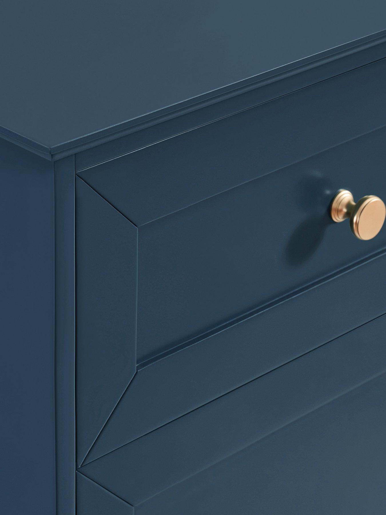 Image 5 of 7 of Dusk Ruby 3 Door Sideboard With Drawers - Teal