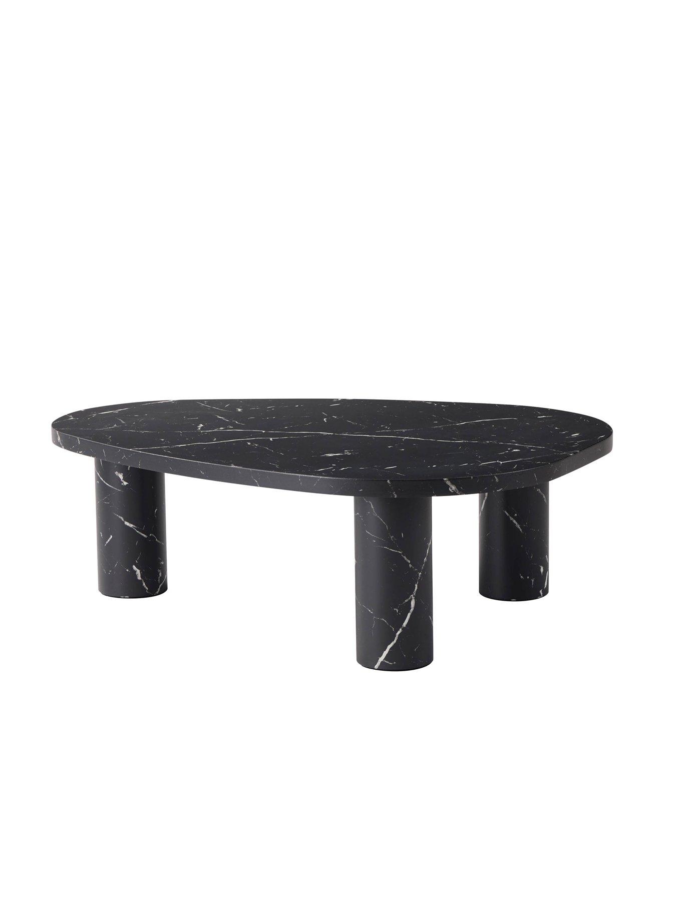 Image 5 of 7 of Dusk Azra Nesting Coffee Tables - Black Marble Effect