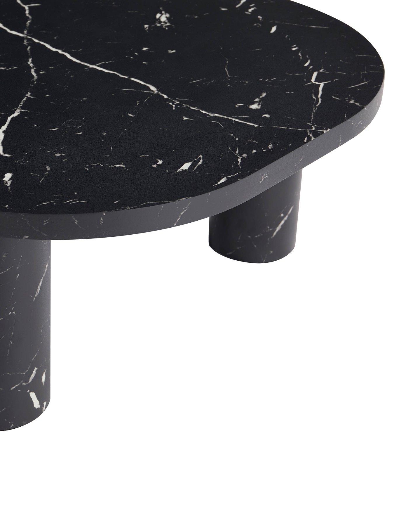 Image 6 of 7 of Dusk Azra Nesting Coffee Tables - Black Marble Effect