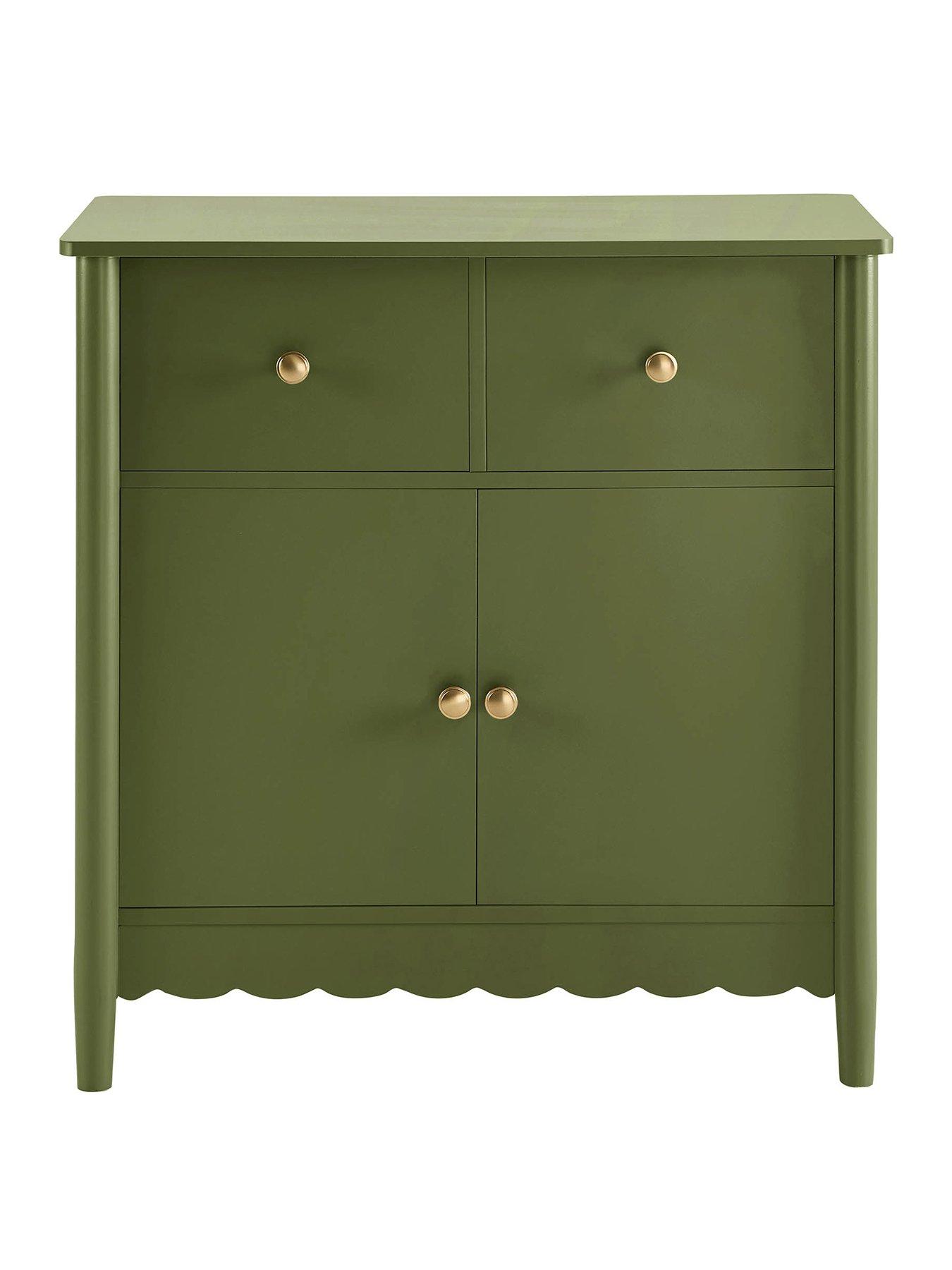 Image 2 of 7 of Dusk Betty 2 Door Sideboard With Drawers - Olive