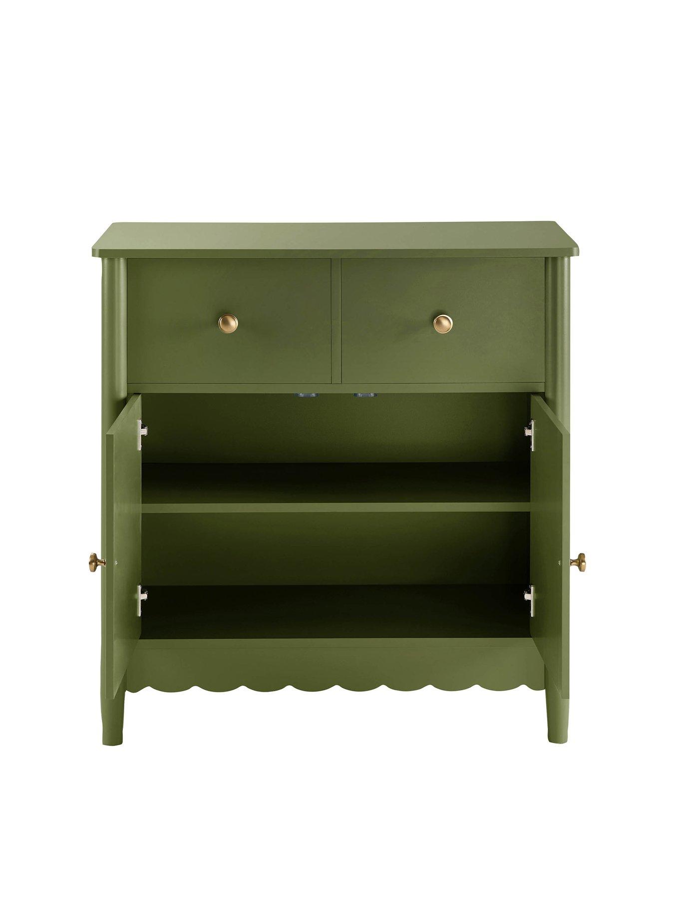 Image 4 of 7 of Dusk Betty 2 Door Sideboard With Drawers - Olive