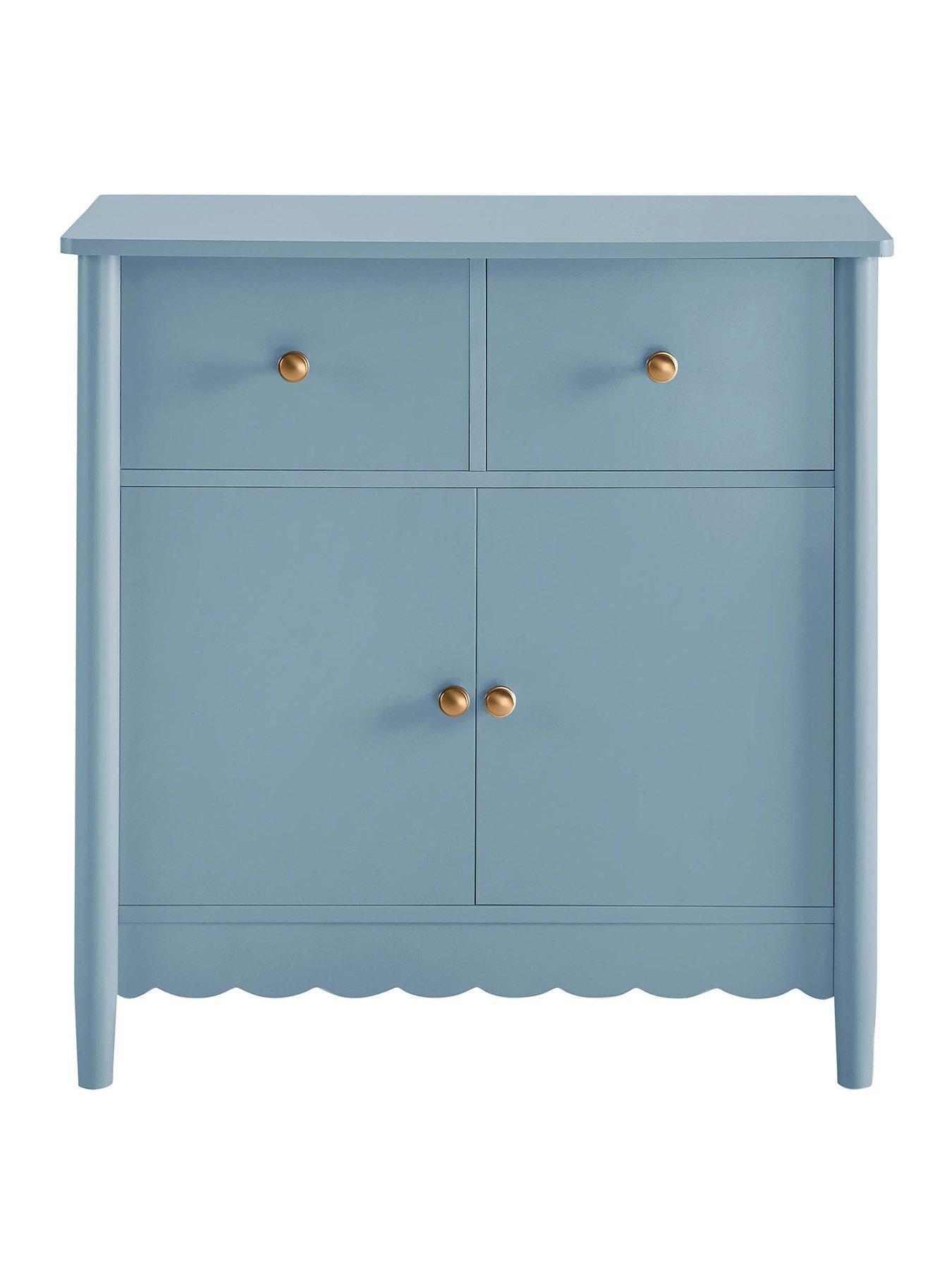 Image 2 of 7 of Dusk Betty 2 Door Sideboard With Drawers - Sky Blue