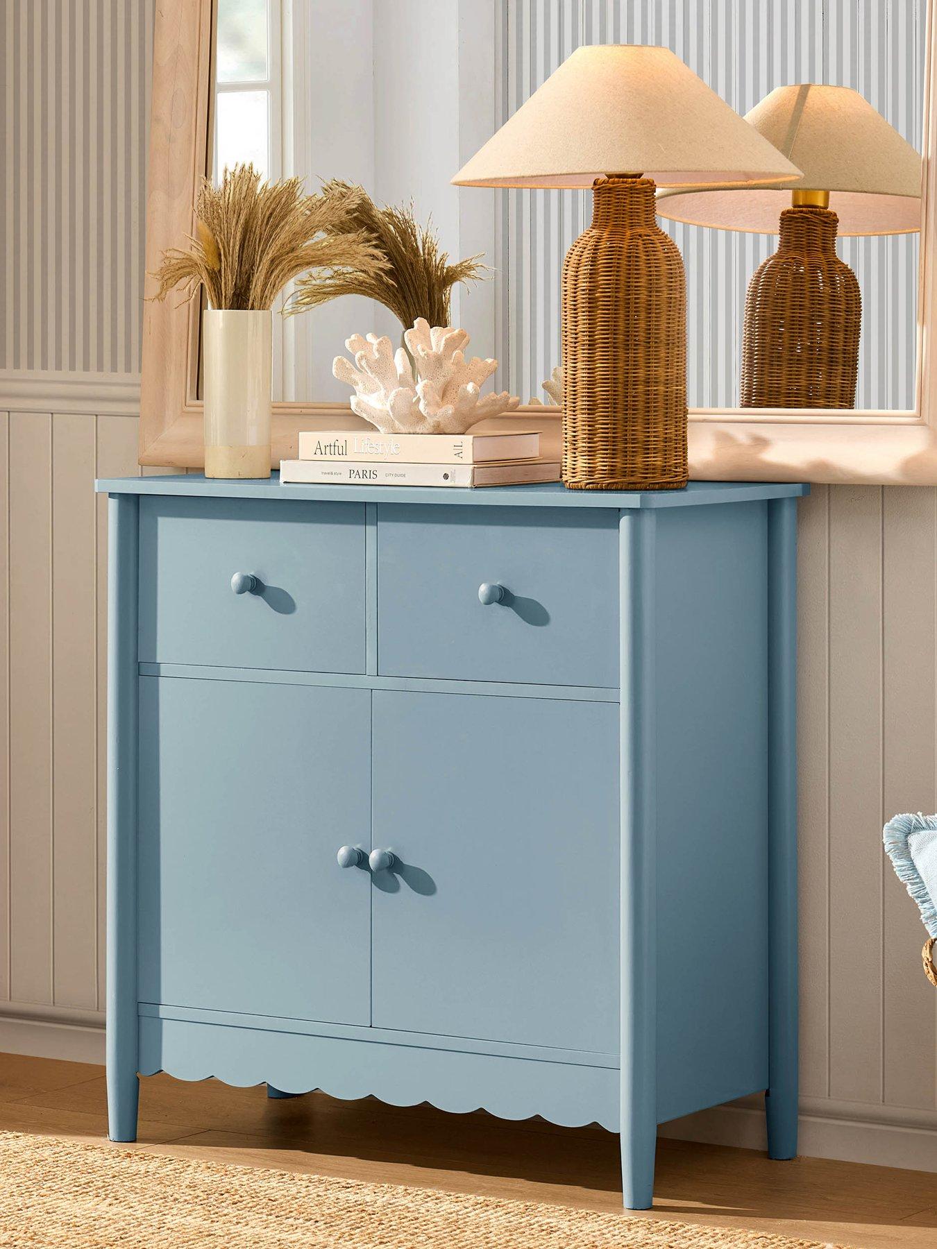 Image 3 of 7 of Dusk Betty 2 Door Sideboard With Drawers - Sky Blue