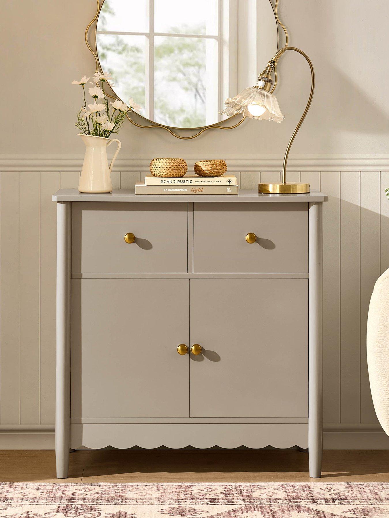 Image 1 of 7 of Dusk Betty 2 Door Sideboard With Drawers - Taupe