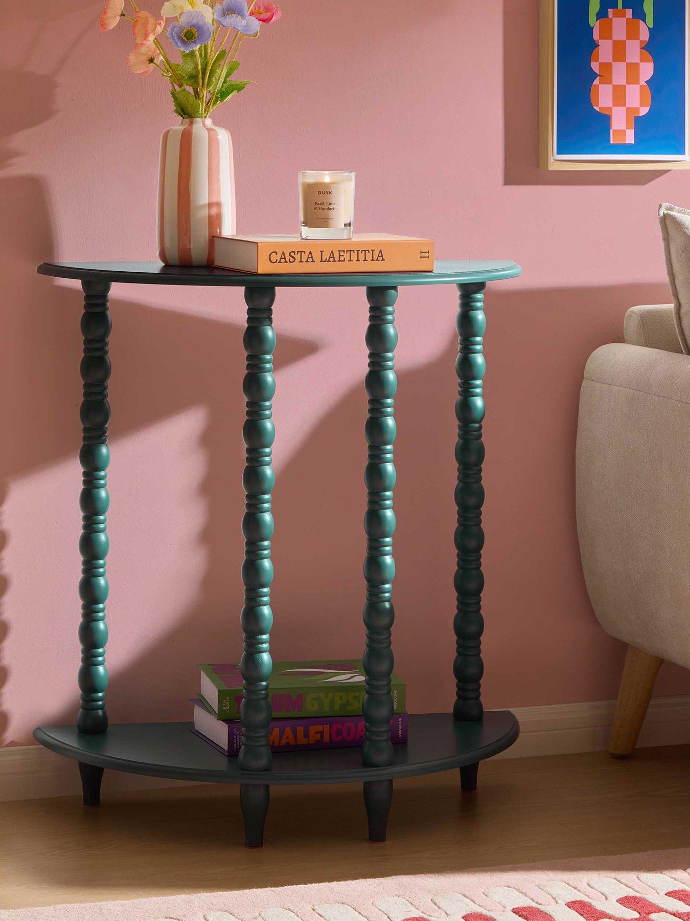 Dusk Bonnie Bobbin Console Table - Teal