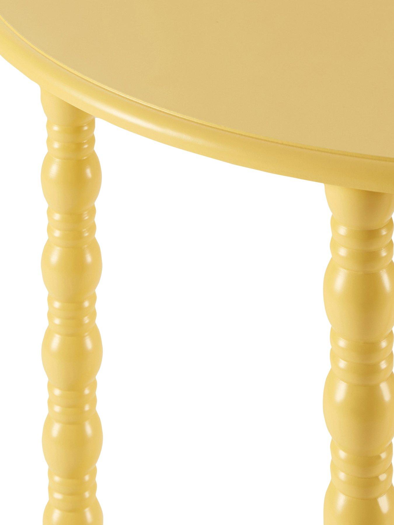 Image 3 of 4 of Dusk Bonnie Bobbin Console Table - Vibrant Yellow