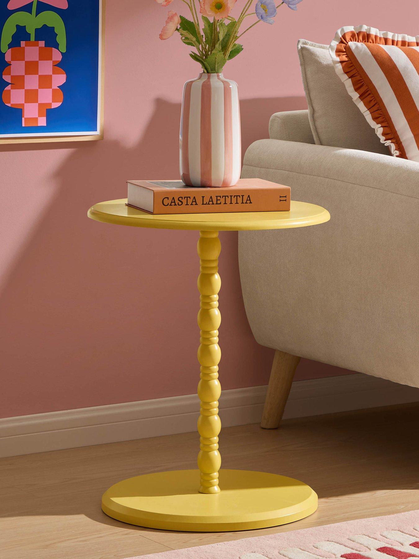 Dusk Bonnie Bobbin Side Table - Vibrant Yellow