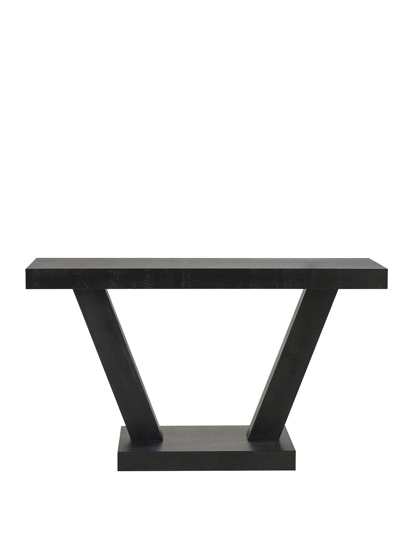Image 2 of 4 of Dusk Elina Console Table - Black Wood