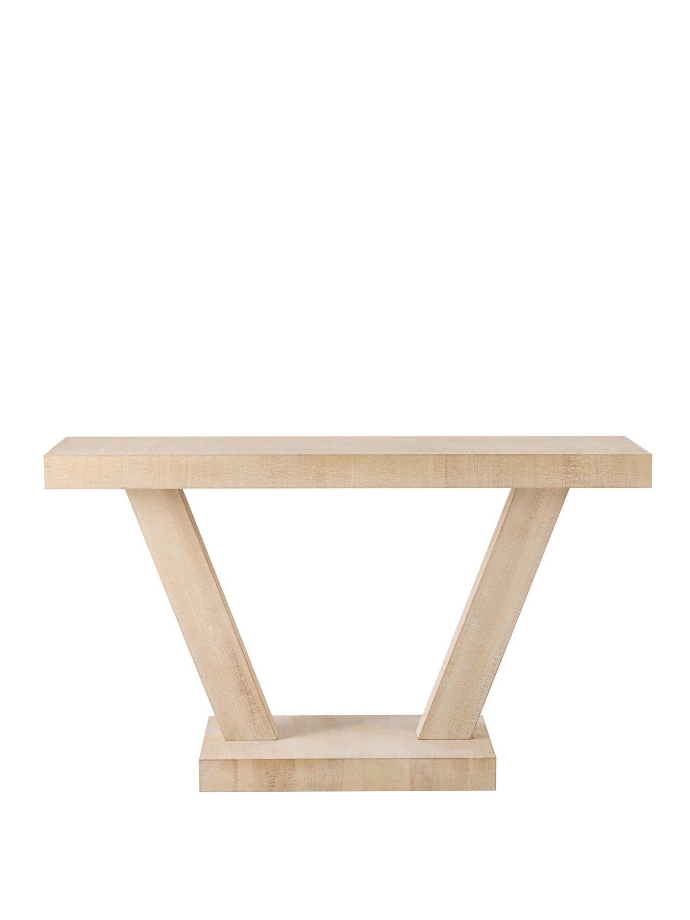 Image 2 of 4 of Dusk Elina Console Table - Washed Wood