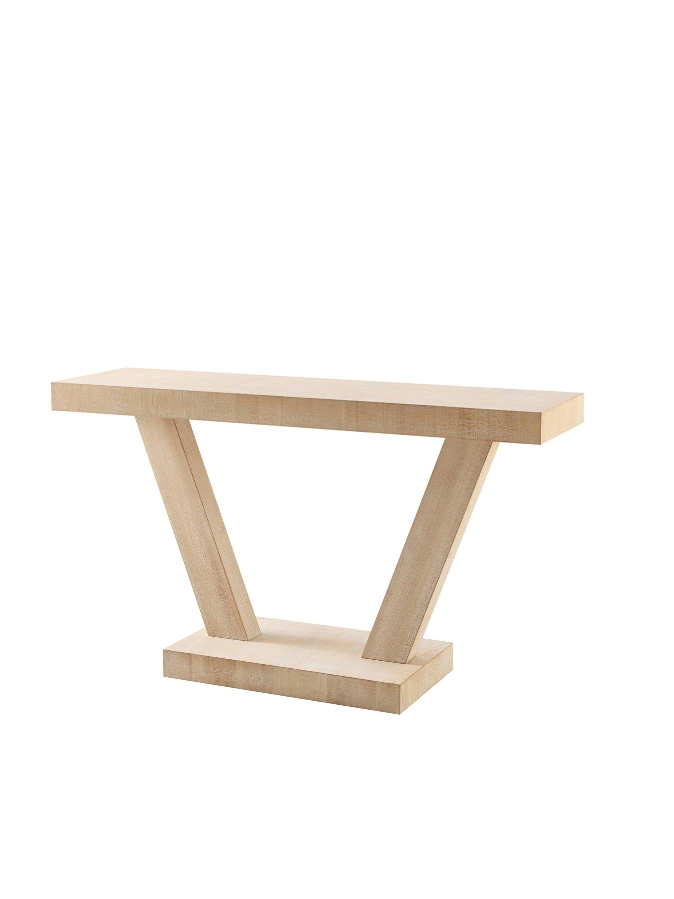 Image 3 of 4 of Dusk Elina Console Table - Washed Wood
