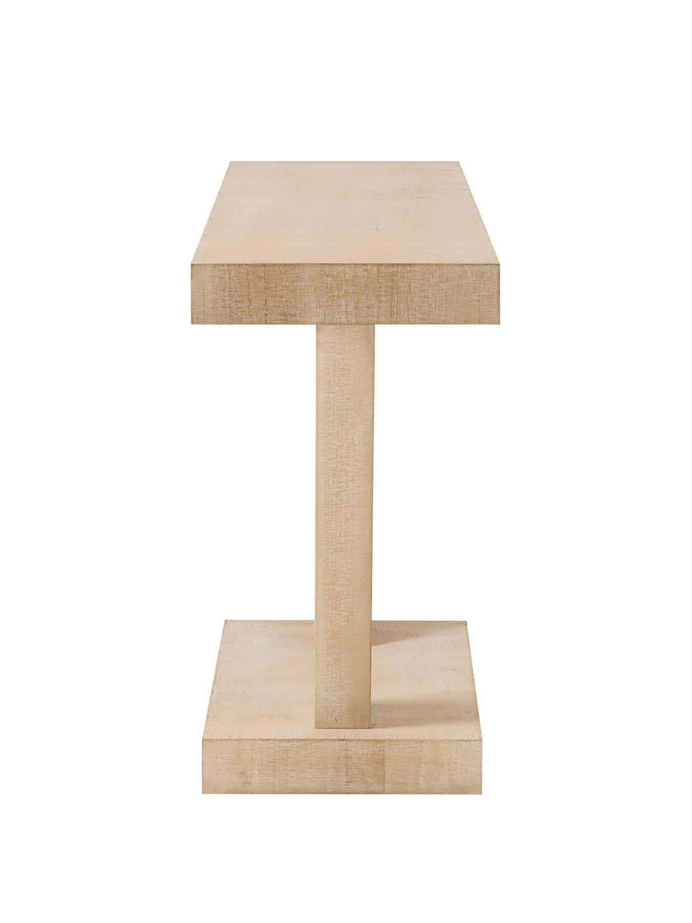Image 4 of 4 of Dusk Elina Console Table - Washed Wood