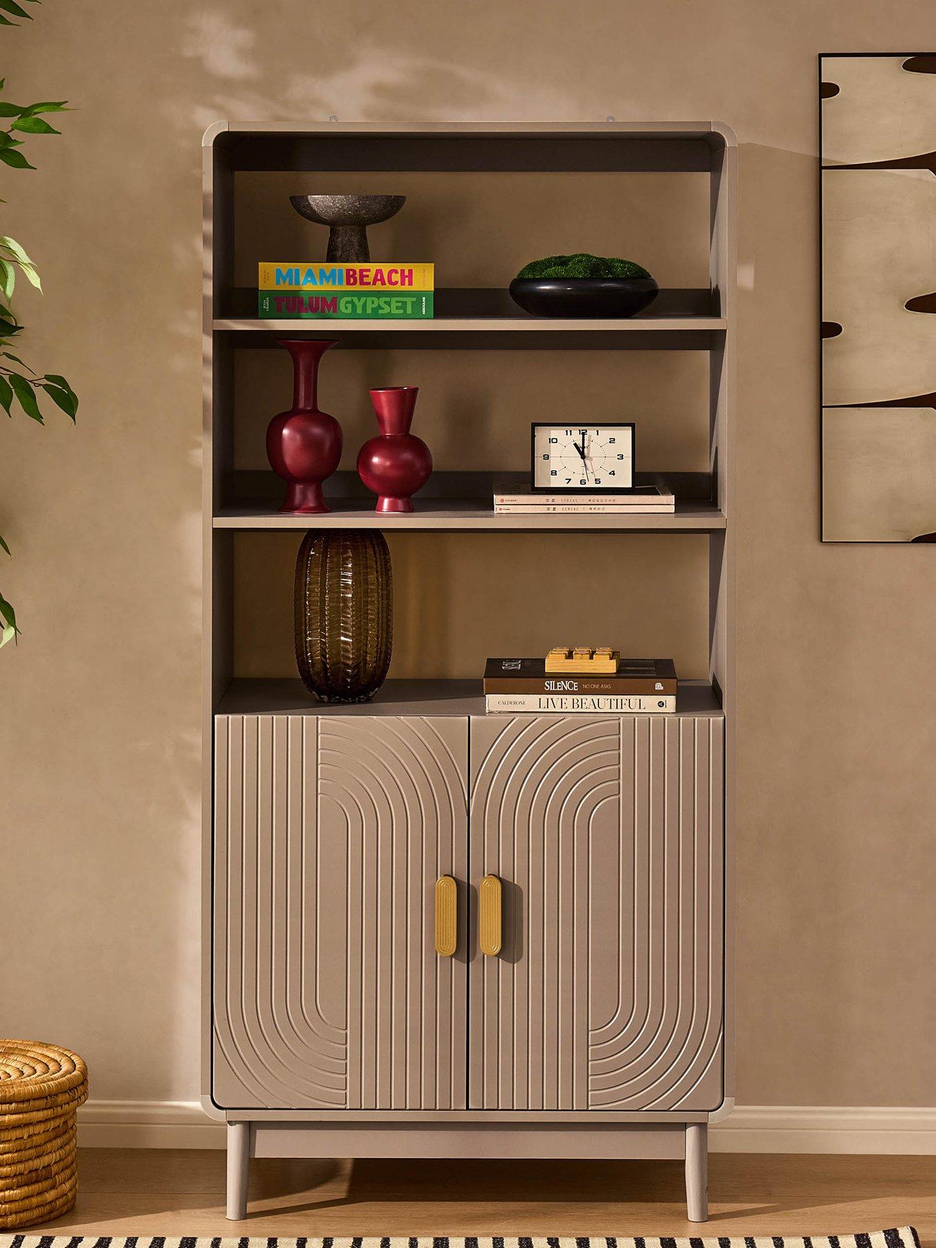 Dusk Marnie Bookshelf - Taupe