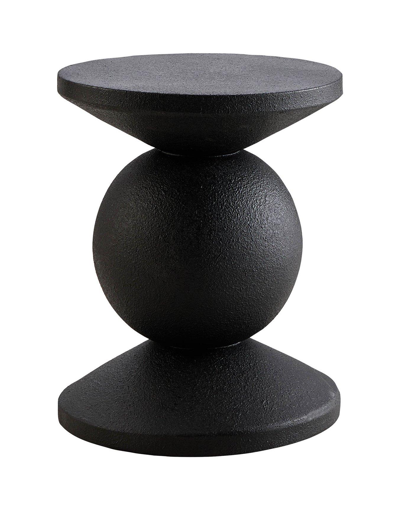 Image 2 of 6 of Dusk Raya Round&nbsp;Side Table - Black