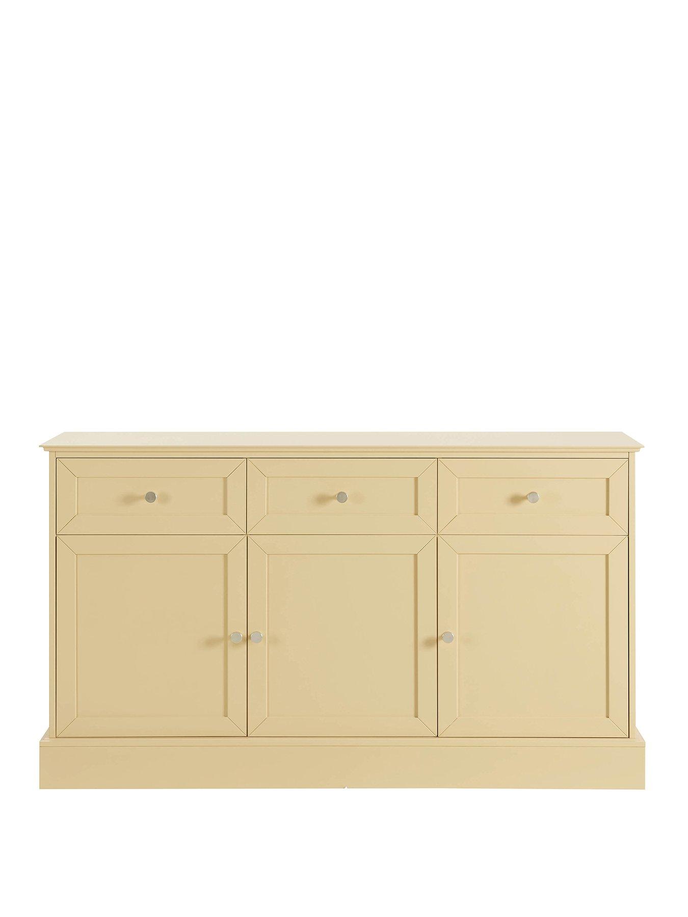 Image 2 of 7 of Dusk Ruby 3 Door Sideboard With Drawers - Butter