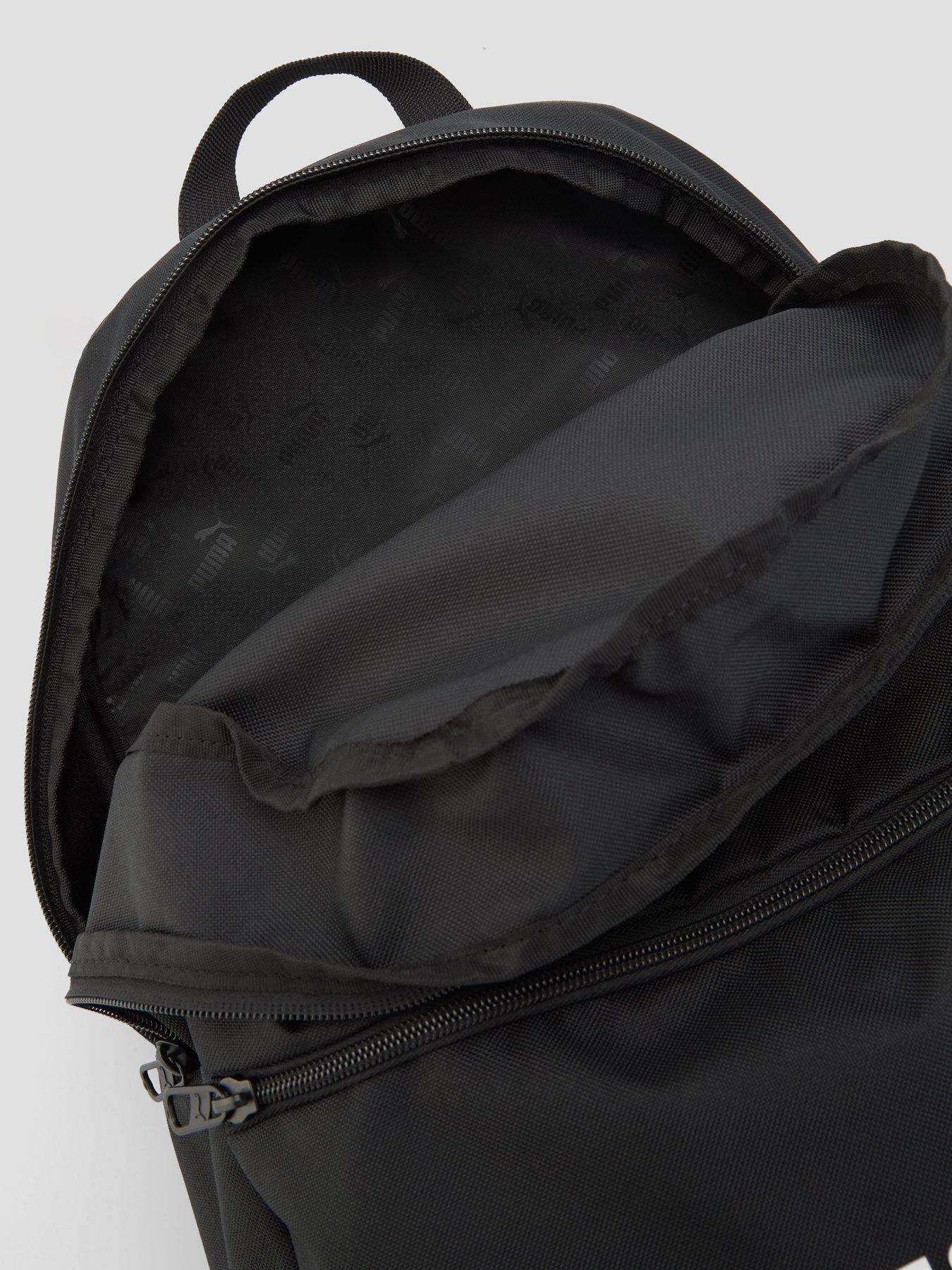 Image 4 of 4 of Puma Mens Phase 20L Two-Way Zip Pocketed Backpack Set - Black
