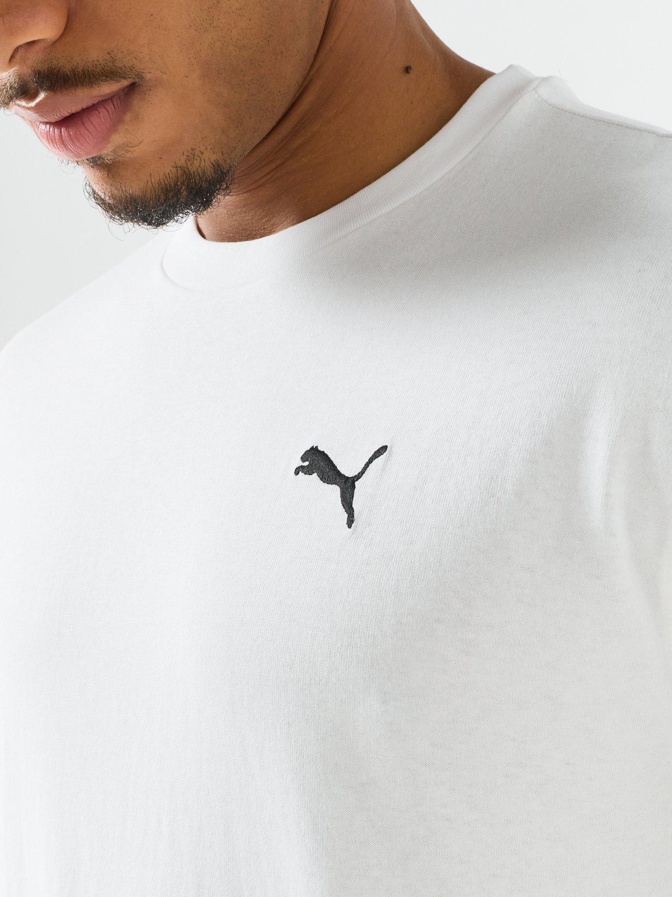 Image 4 of 5 of Puma Mens Essential Boxy T-Shirt - White