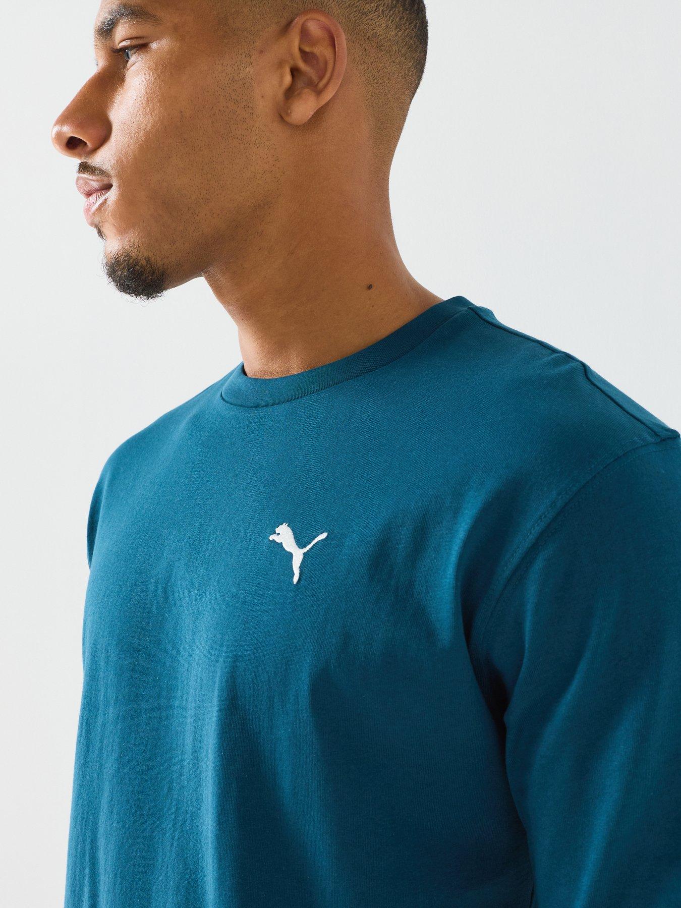 Image 4 of 5 of Puma Mens Essential Boxy T-Shirt - Blue