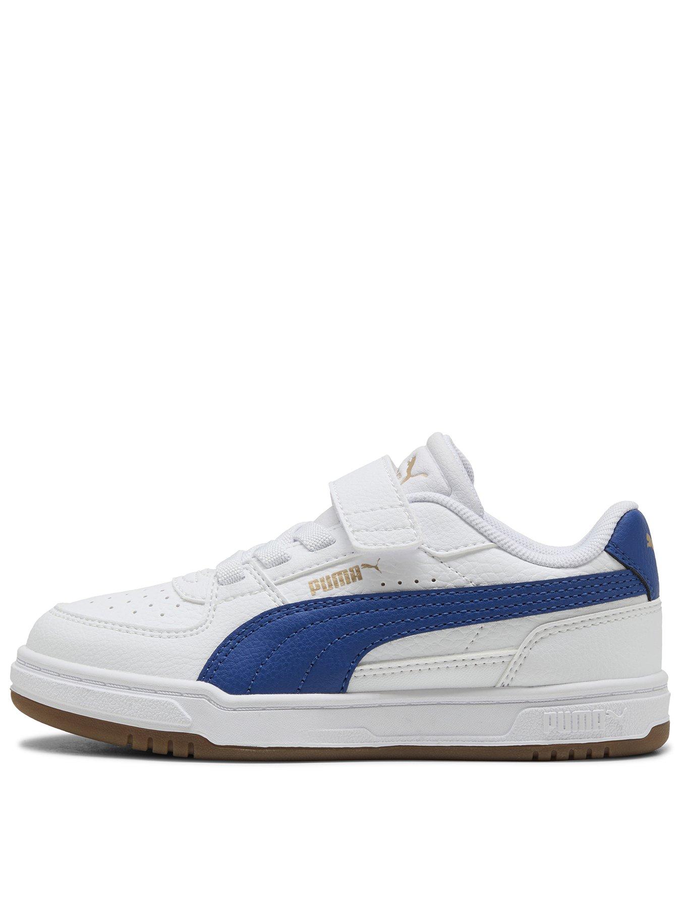 Puma Boys Caven III AC Trainers - White
