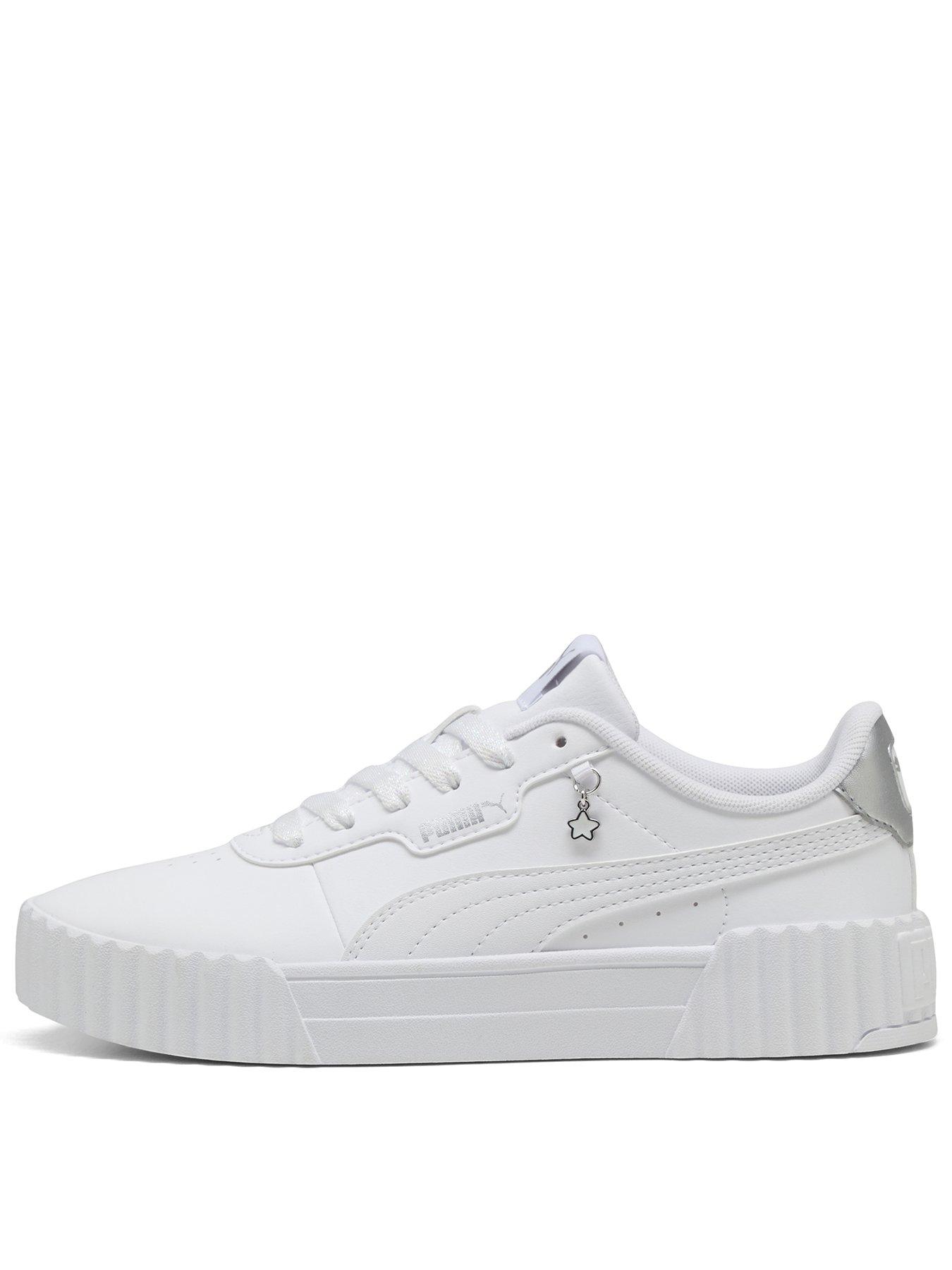 Puma Junior Girls Carina 3.0 Charm Trainers - White