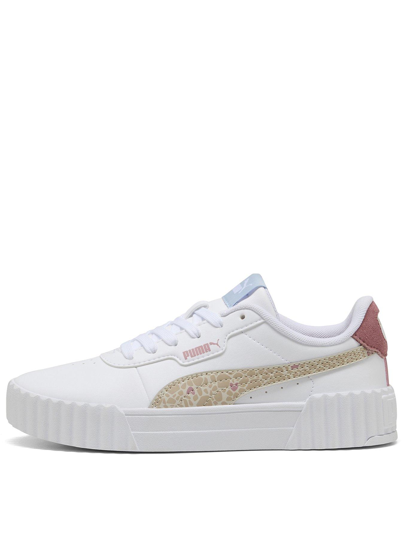 Puma Junior Girls Carina 3.0 Winter Safari Trainers - White