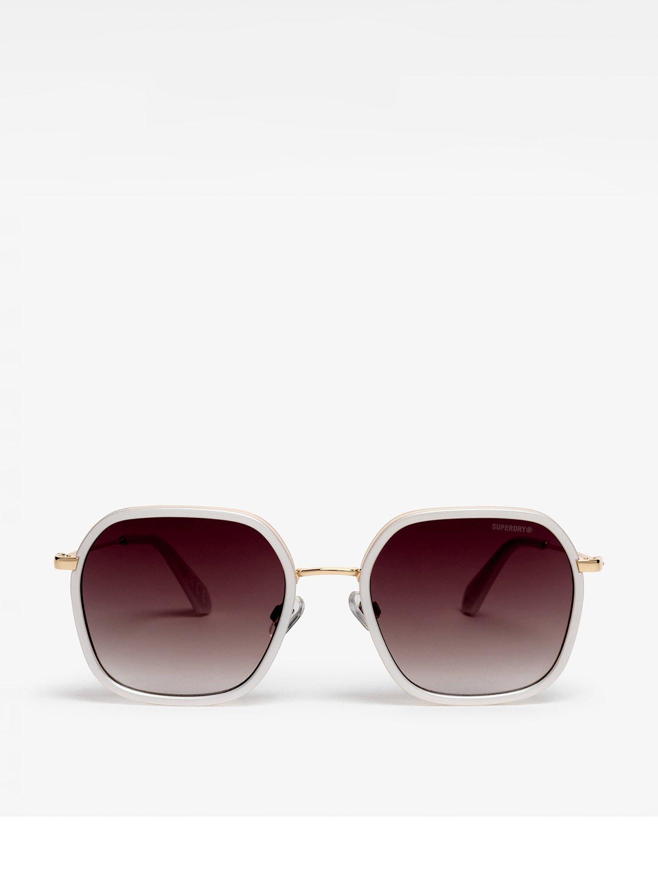 Superdry Framed Metal Square Sunglasses - White