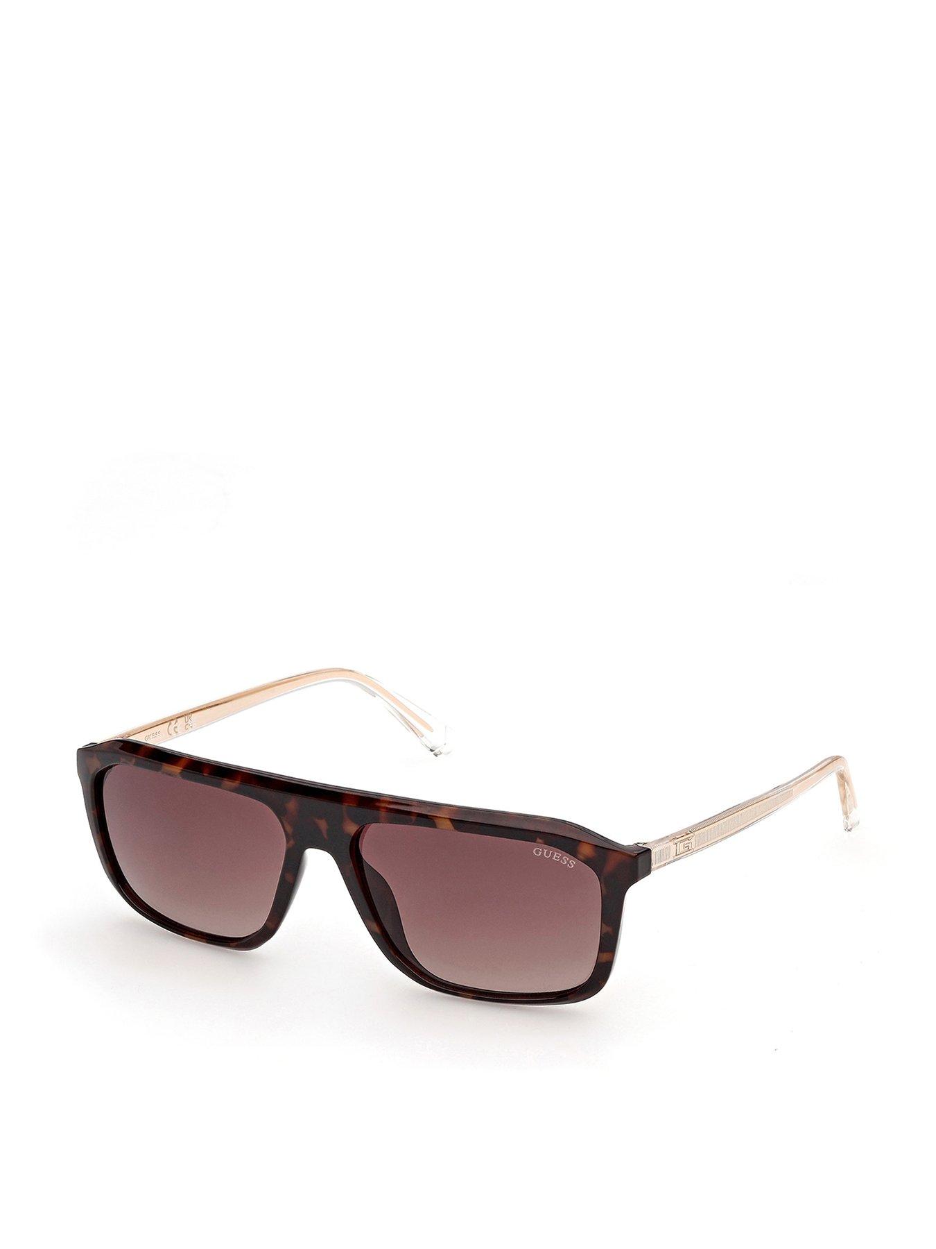 Guess Rectangular Sunglasses - Brown