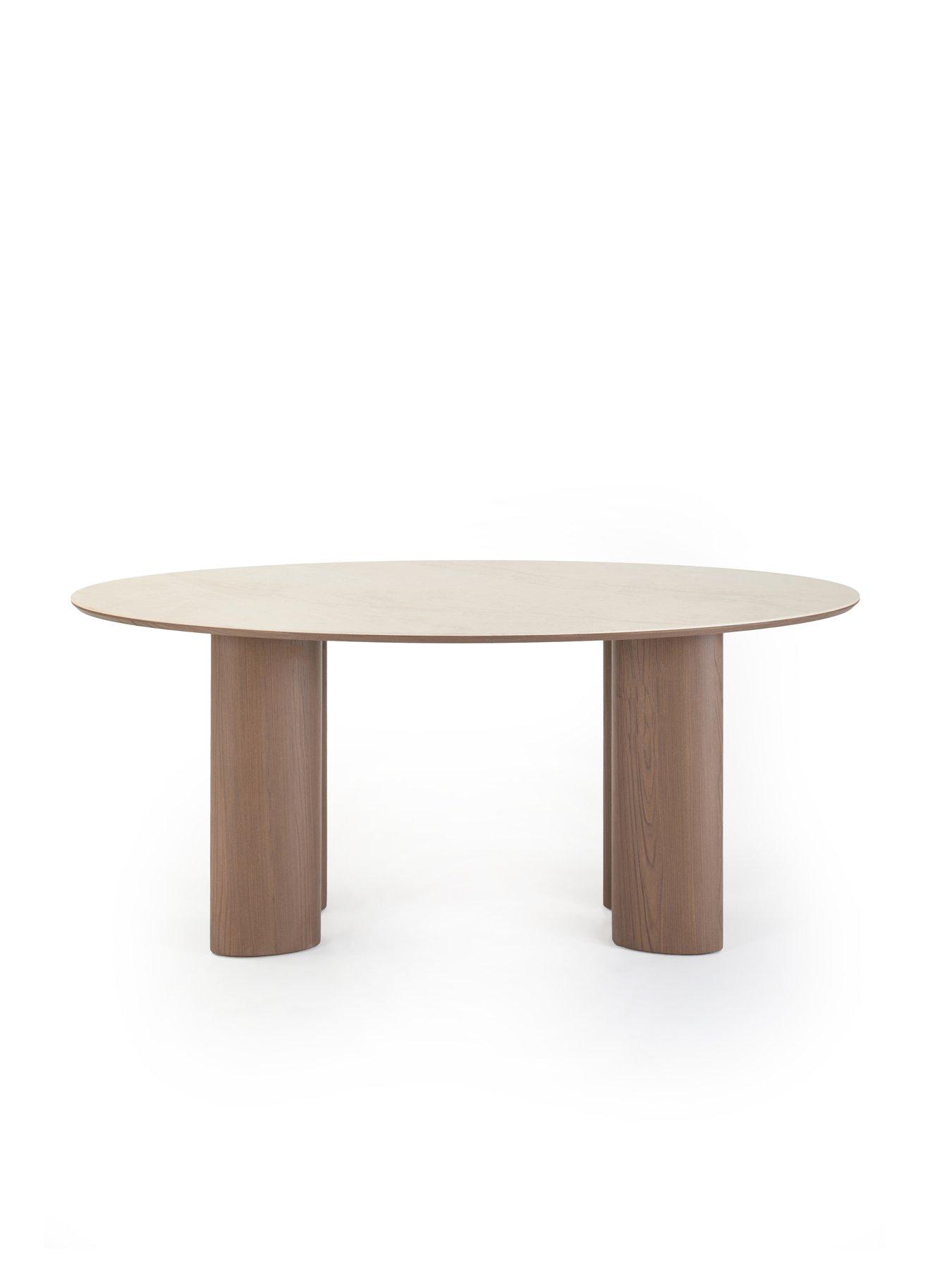 Image 4 of 7 of The Very Collection Ines 180cm Dining Table &amp; 4 Chocolate Mila Dining Chairs - FSC&reg; Certified