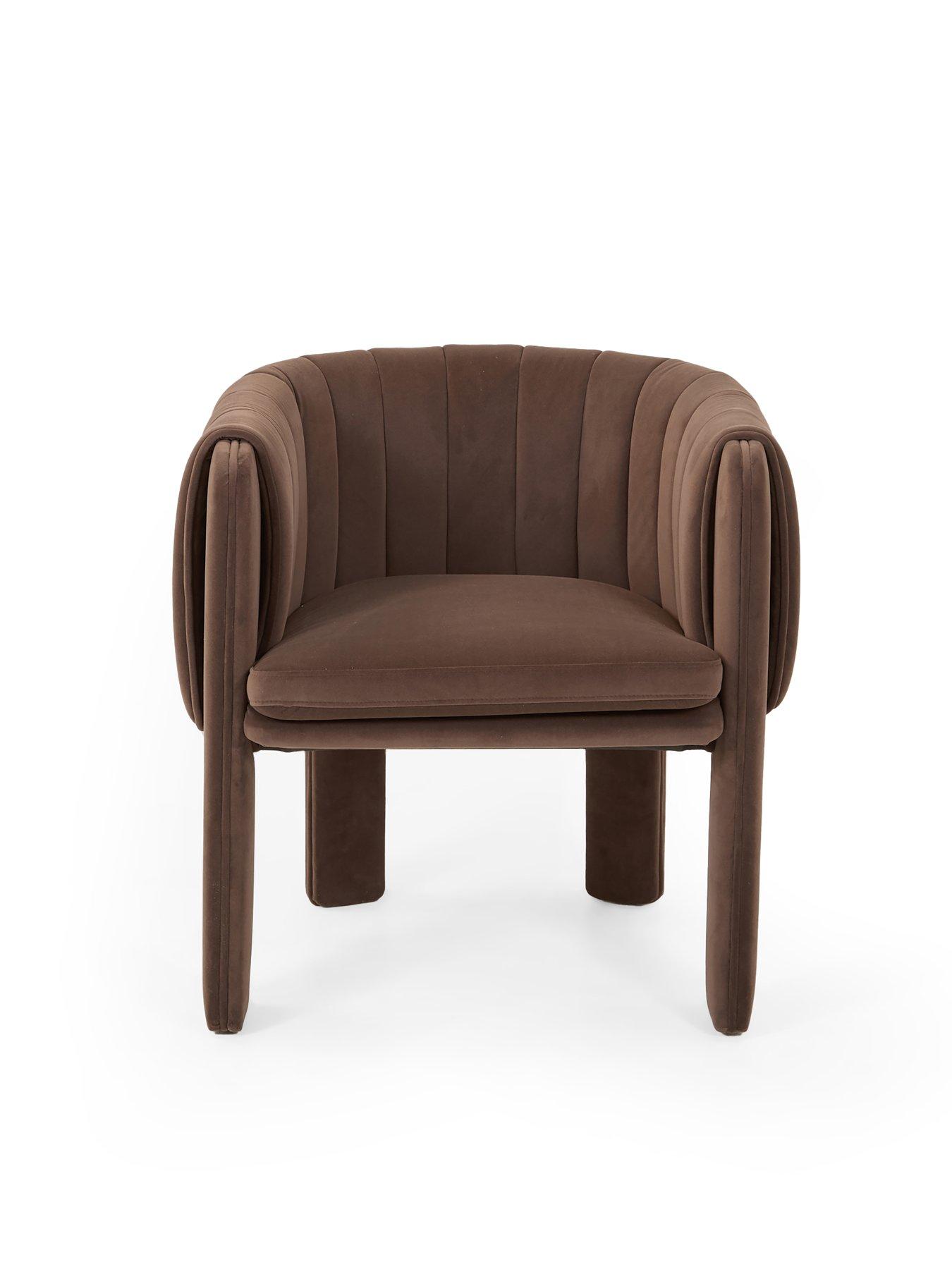 Image 6 of 7 of The Very Collection Ines 180cm Dining Table &amp; 4 Chocolate Mila Dining Chairs - FSC&reg; Certified