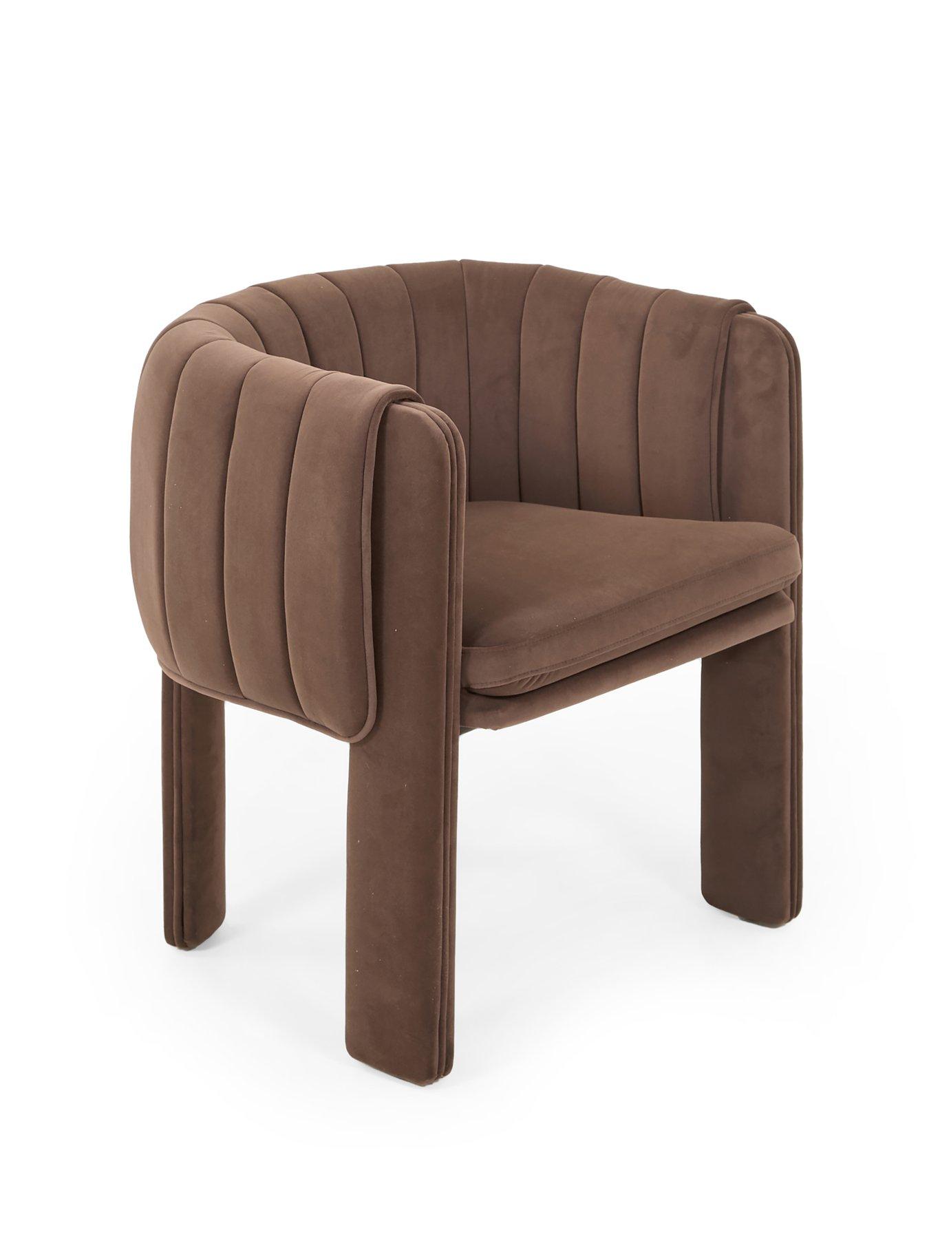 Image 7 of 7 of The Very Collection Ines 180cm Dining Table &amp; 4 Chocolate Mila Dining Chairs - FSC&reg; Certified