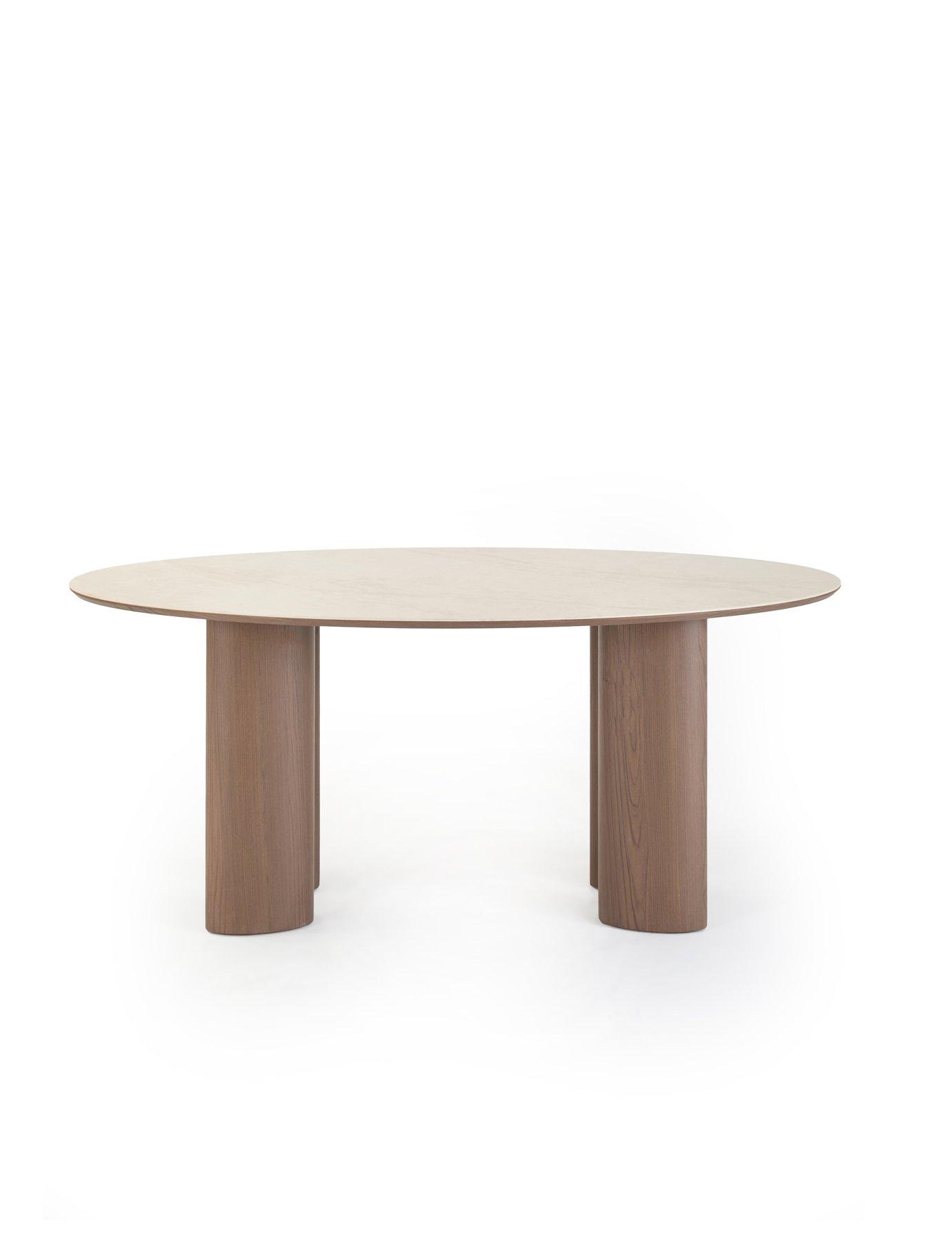 Image 4 of 7 of The Very Collection Ines 180cm Dining Table &amp; 4 Olive Green Mila Dining Chairs - FSC&reg; Certified