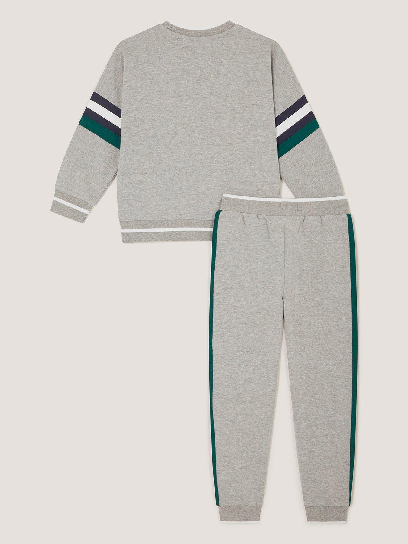 Image 3 of 4 of Monsoon Boys' Games Graphic Sweatshirt and Joggers Set - Grey