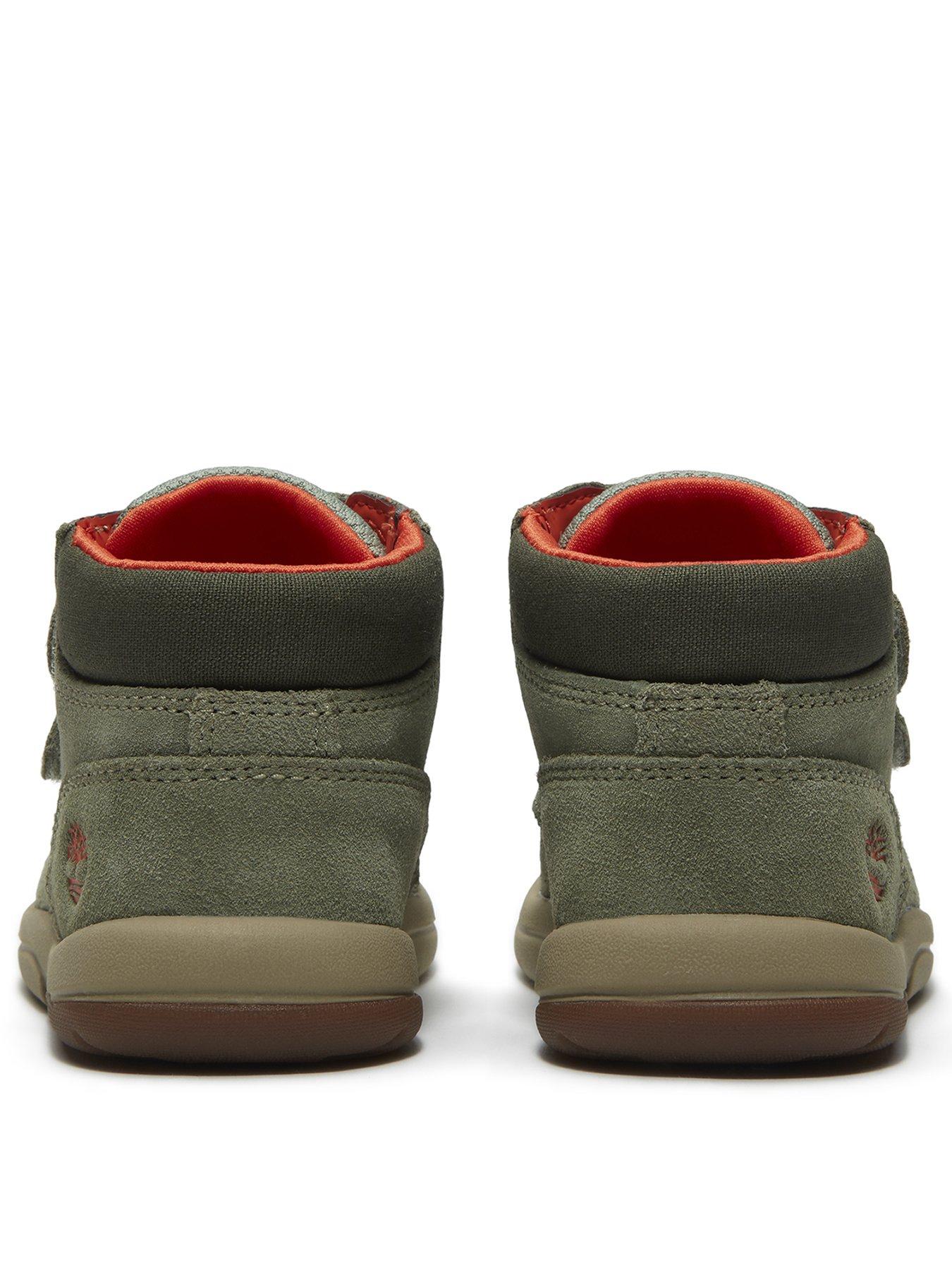 Image 3 of 7 of Timberland Younger Boys Toddle Tracks Mid Hook-and-Loop Boots - Green