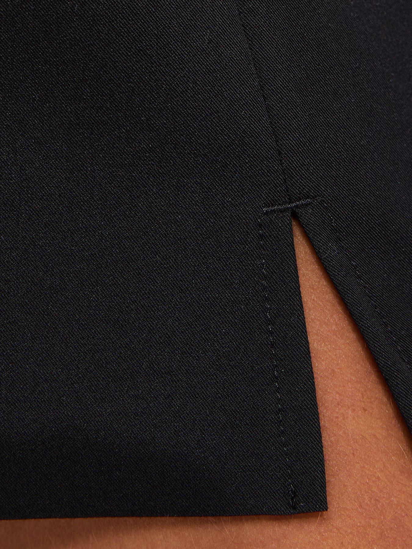 Image 5 of 5 of New Look 915 Girls Spit Hem School Skort - Black