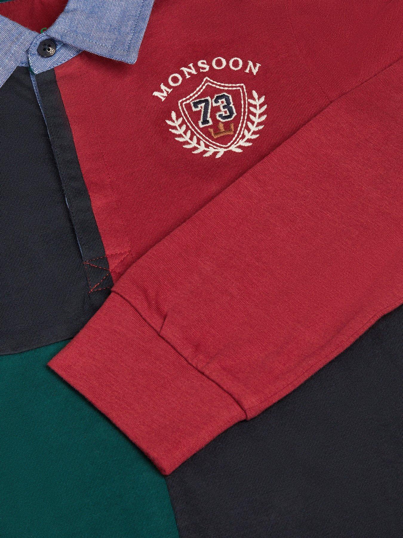 Image 4 of 4 of Monsoon Colourblock Rugby Polo Shirt - Multi