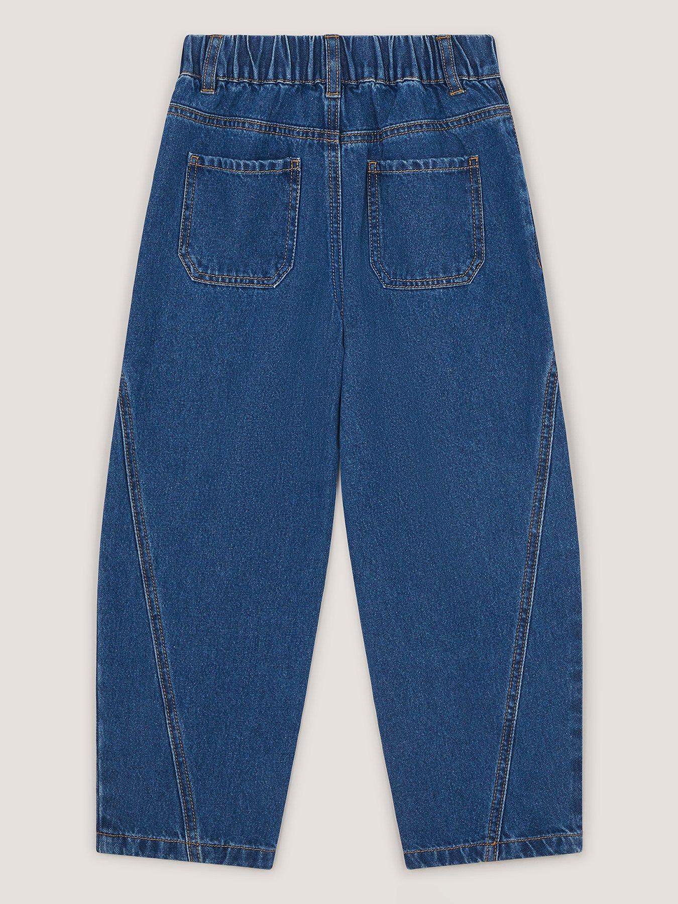 Image 3 of 4 of Monsoon Boys Barrel Leg Jeans - Blue