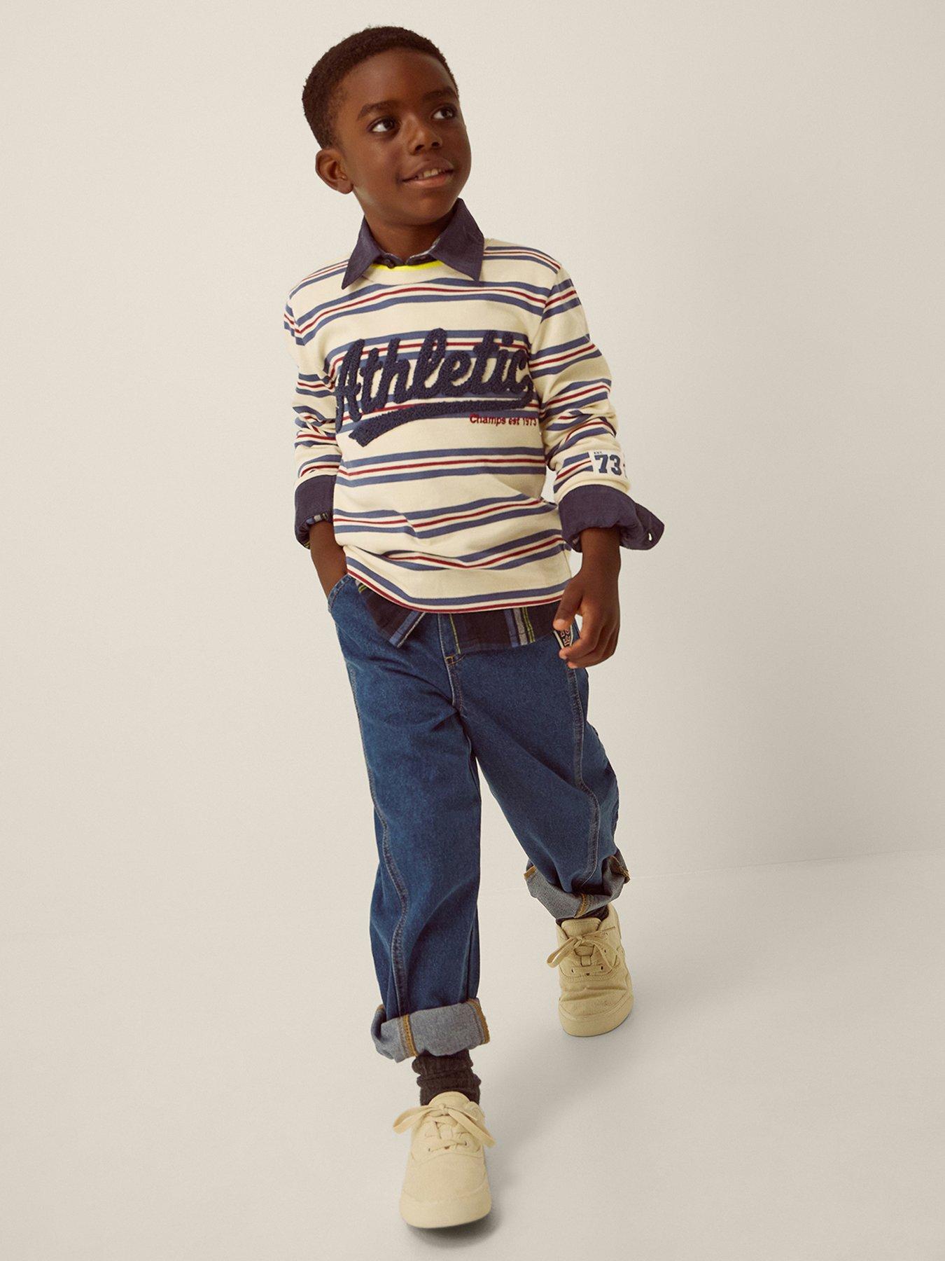 Monsoon Boys Athletic Interlock T-shirt - Multi