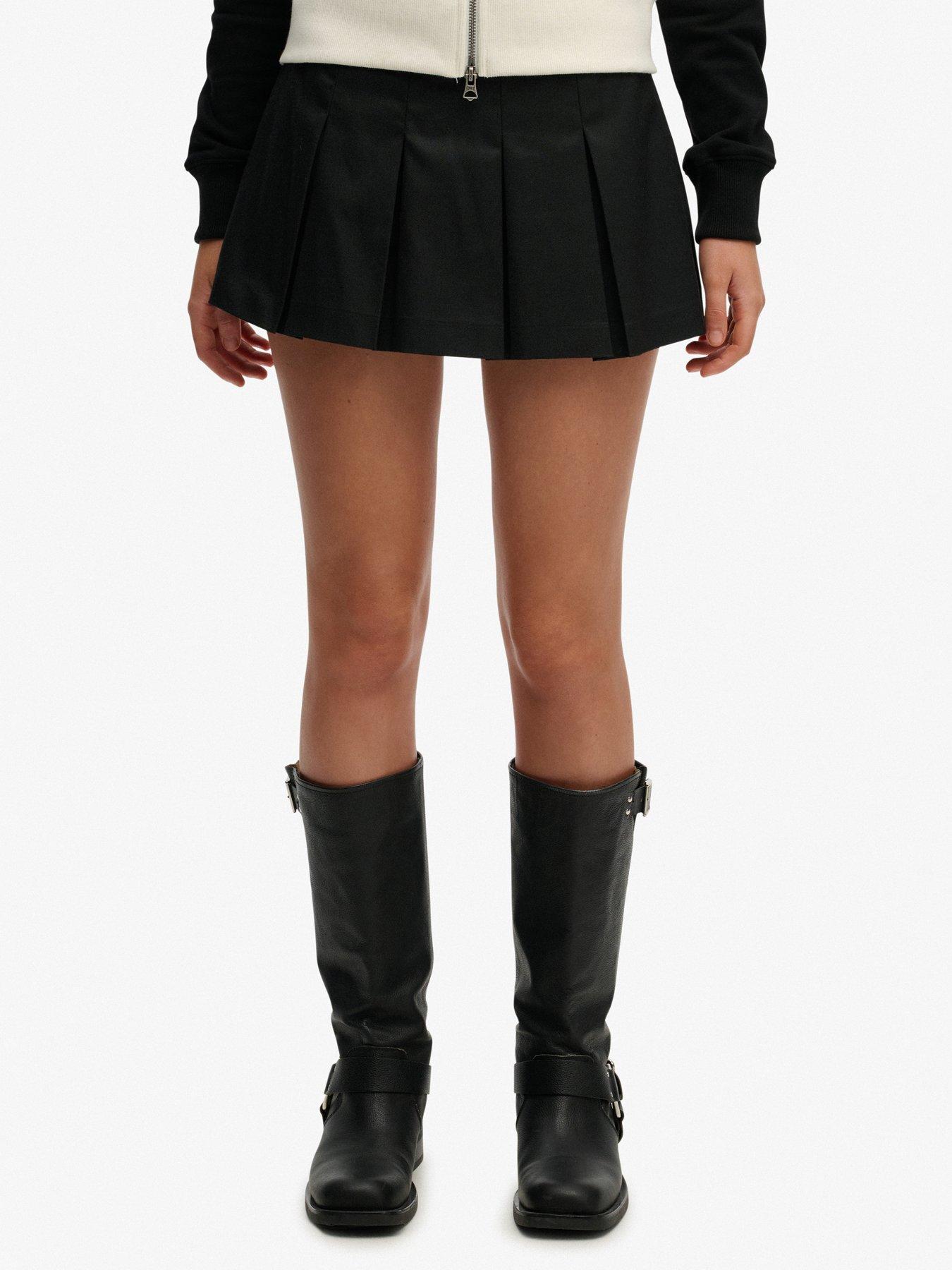 Superdry Mini Pleated Skort - Black