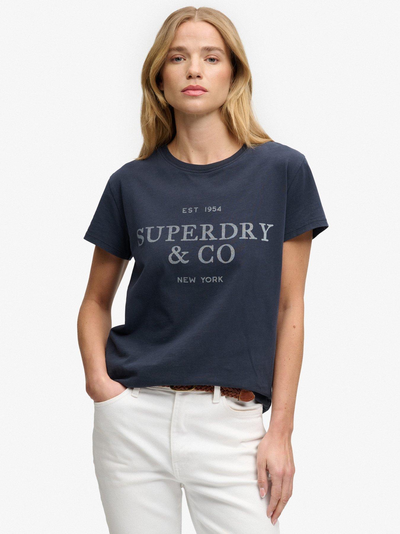 Superdry Luxe Casual Classic T-shirt - Navy