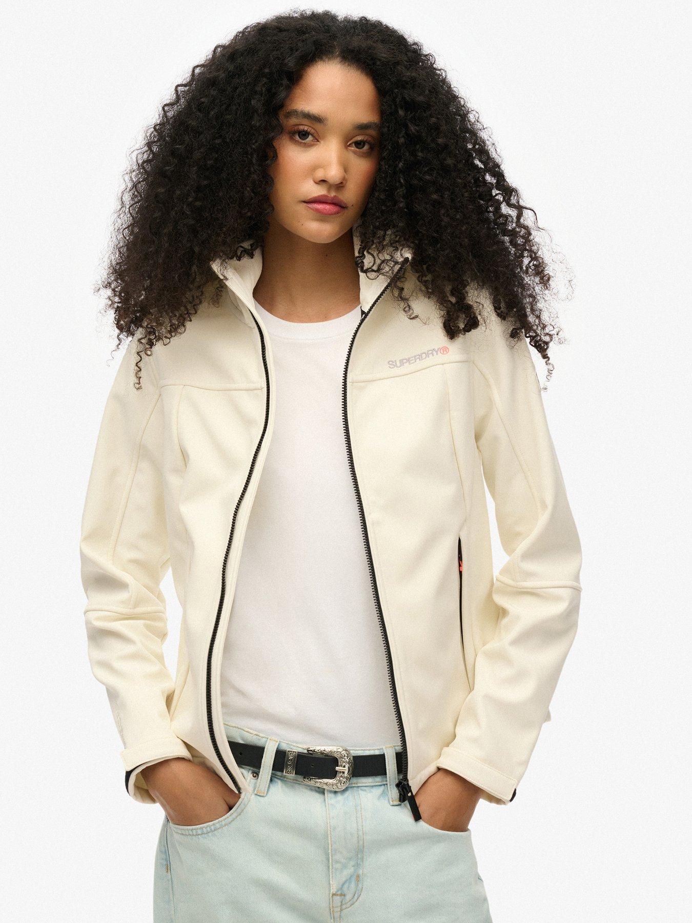 Superdry Hooded Classic Trekker Jacket - White