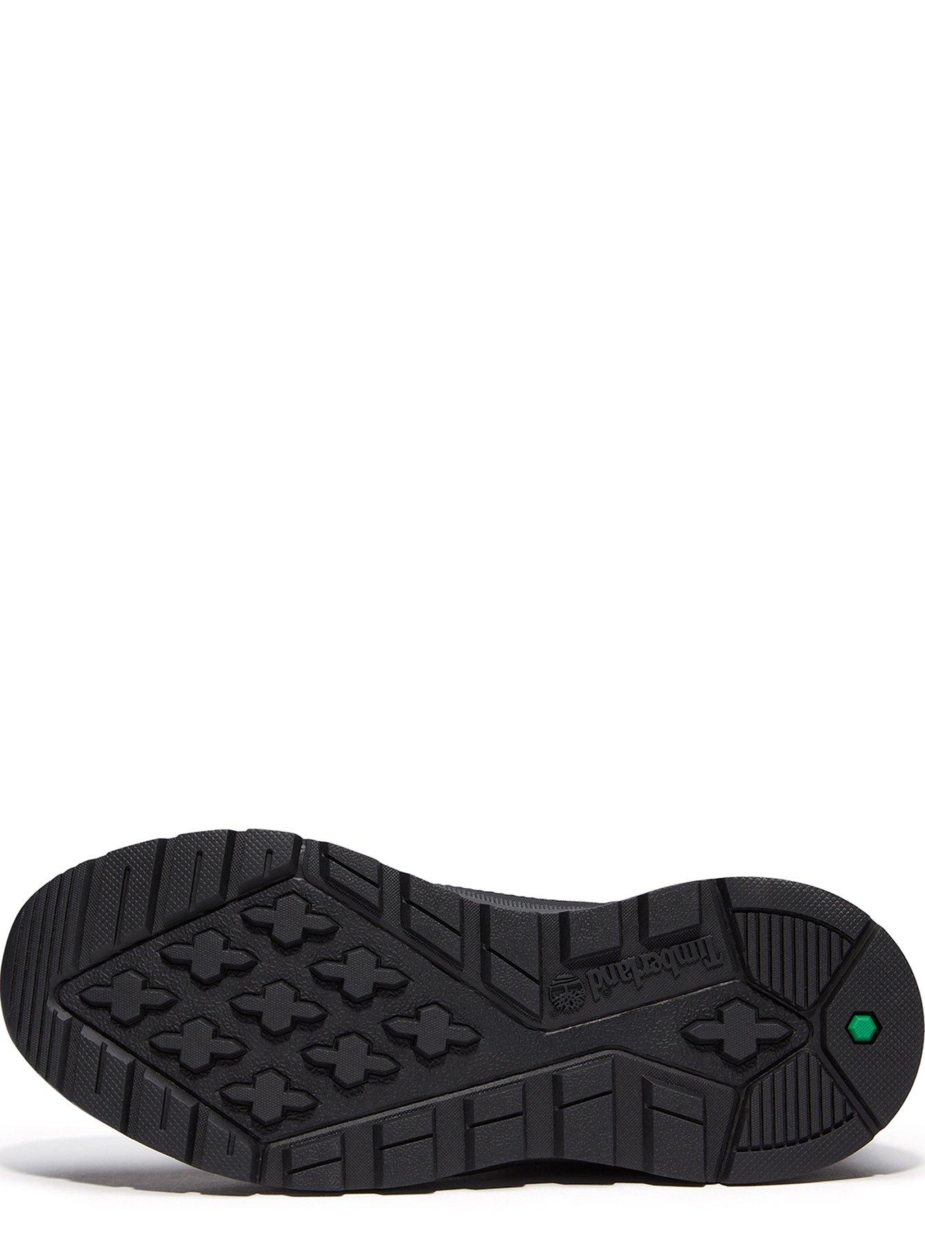 Image 4 of 6 of Timberland Boys Field Trekker Low Lace-Up Leather-Mix Sneakers - Black