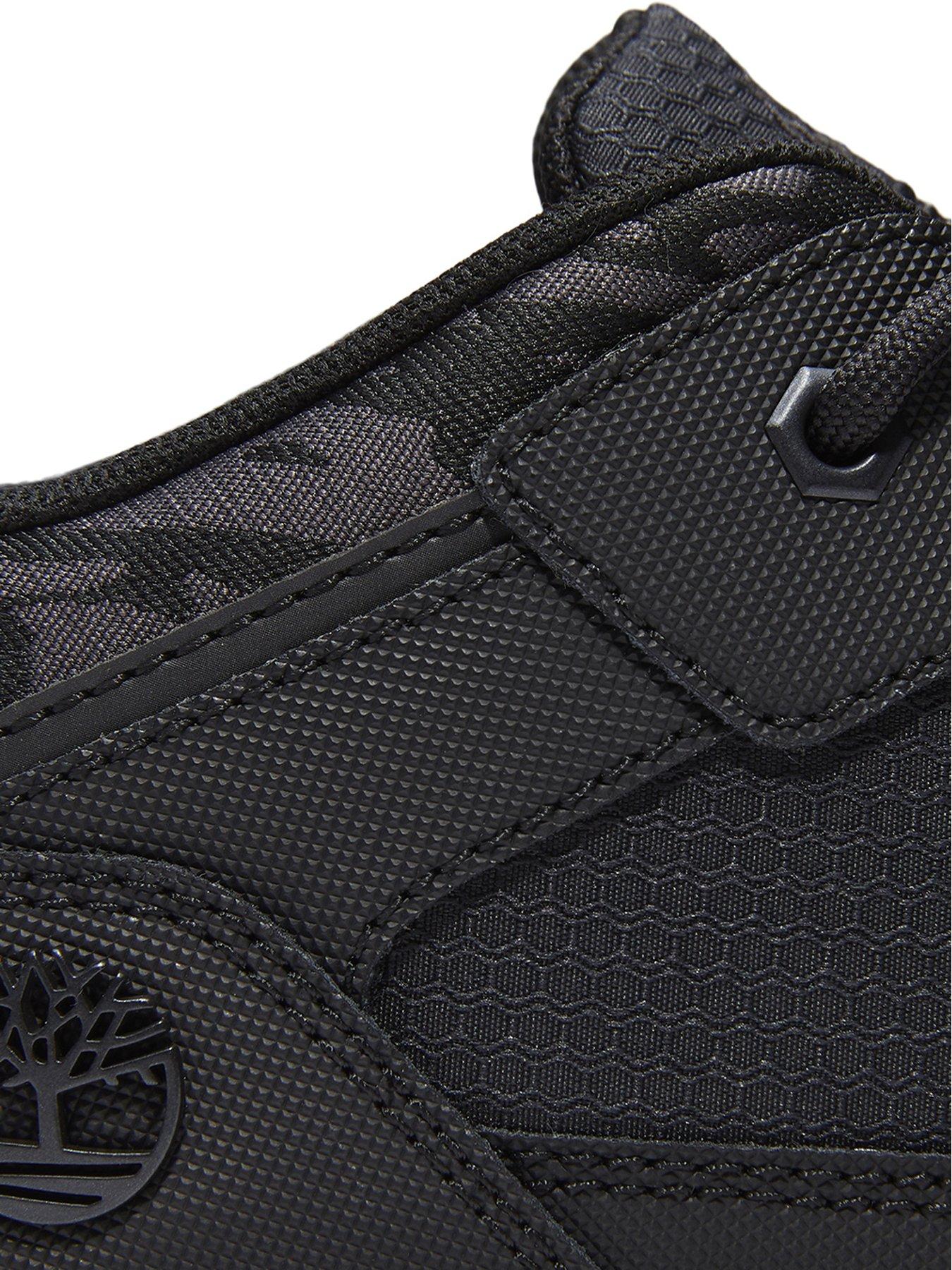 Image 6 of 6 of Timberland Boys Field Trekker Low Lace-Up Leather-Mix Sneakers - Black