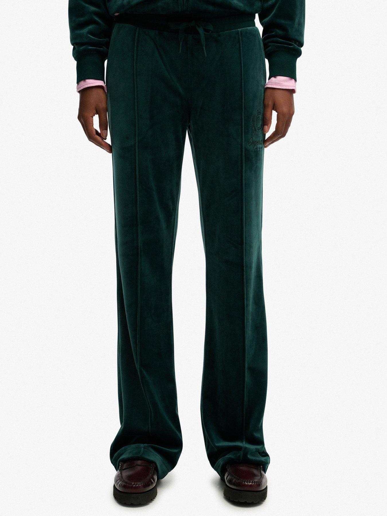 Superdry Country Club Velour Jogger - Green