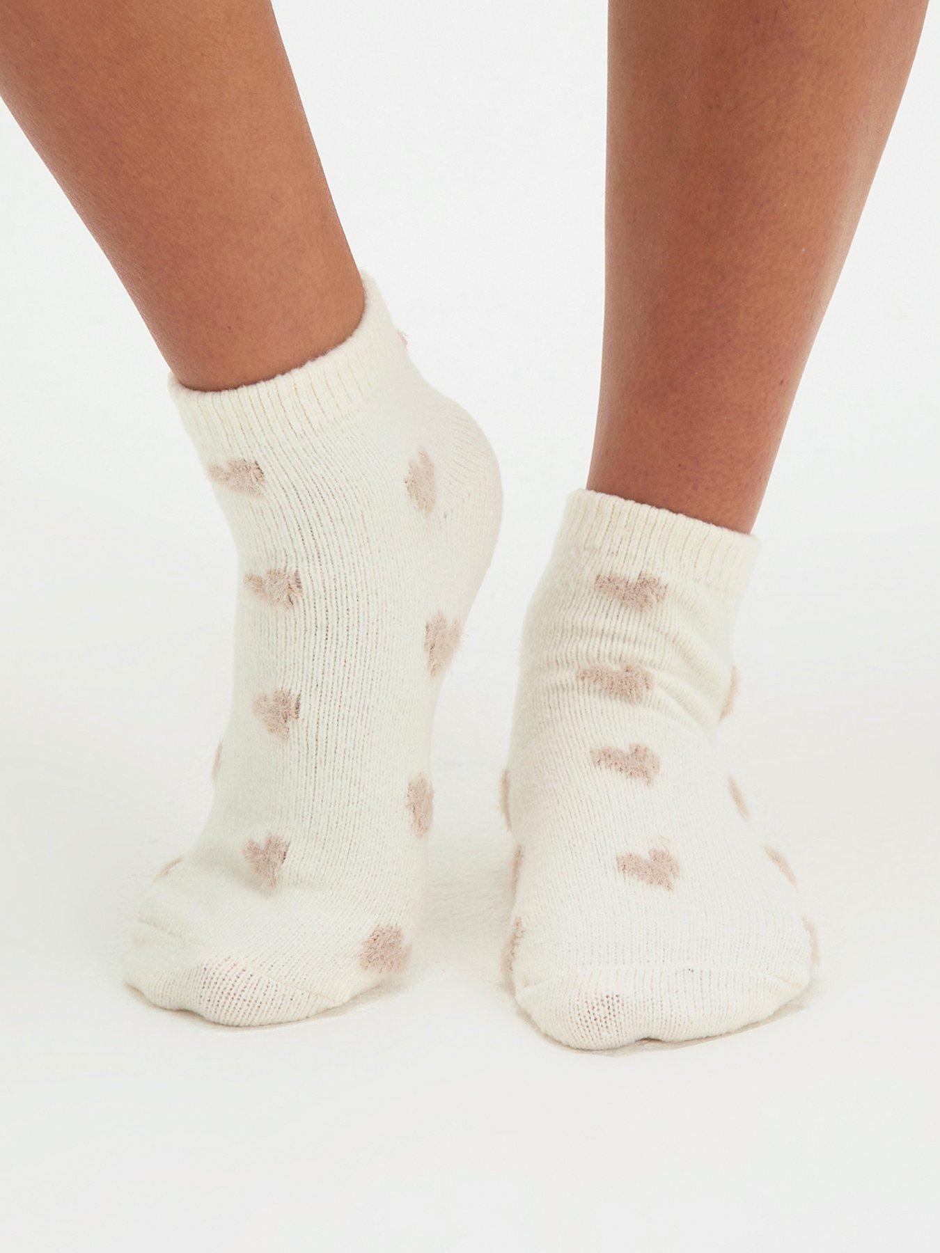 Boux Avenue Patterned Ankle Socks - White
