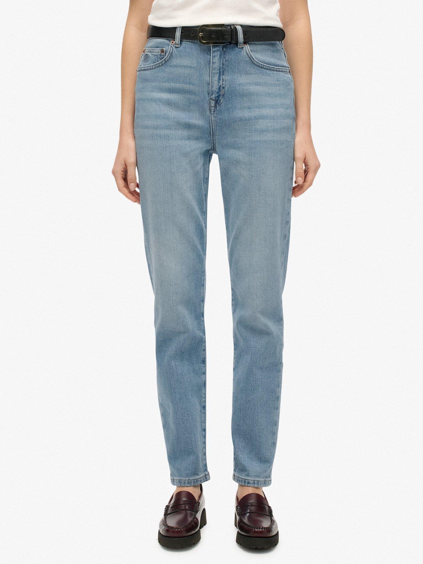 Superdry High Rise Mom Jeans - Blue