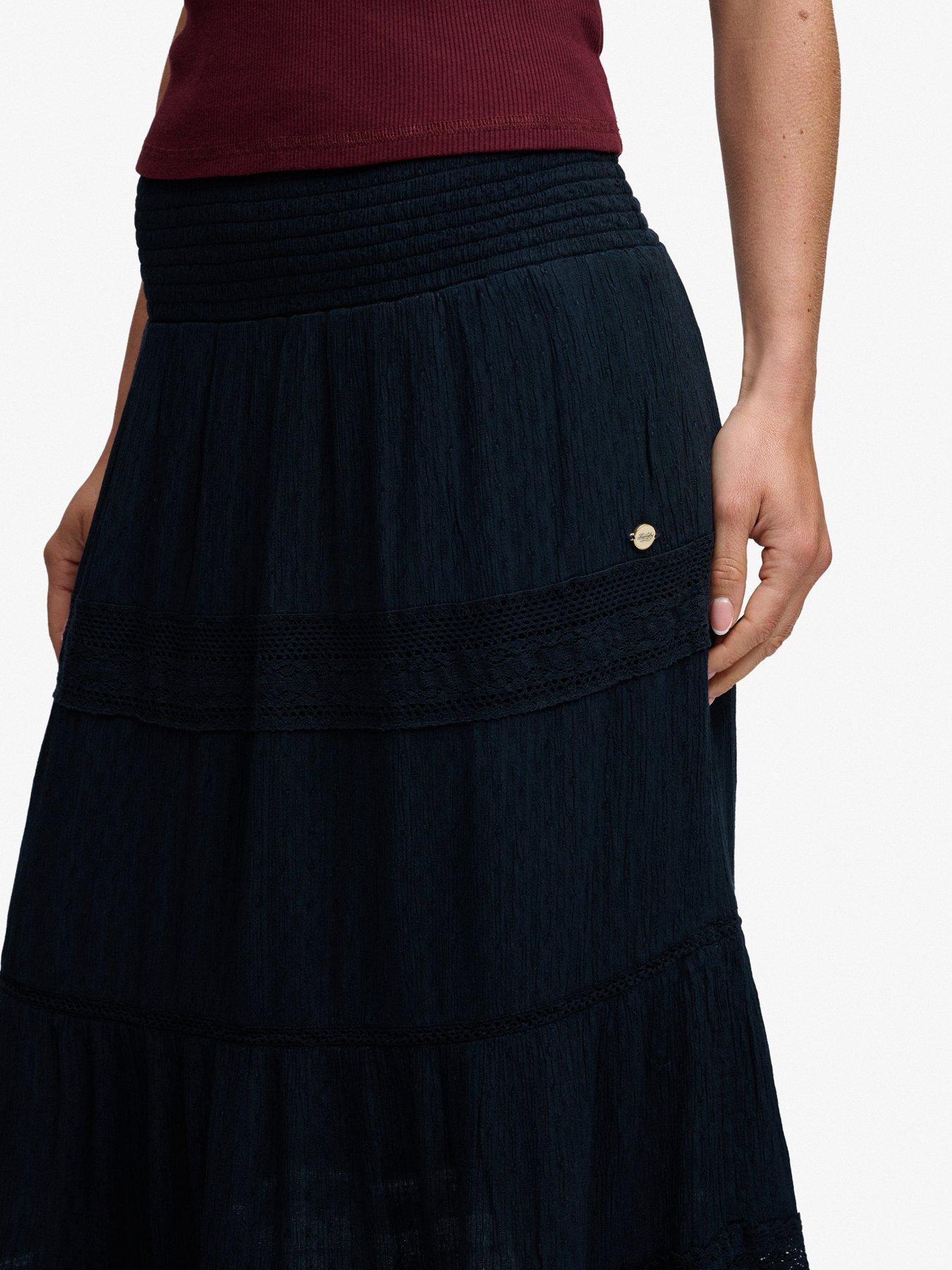 Image 6 of 6 of Superdry Ibiza Maxi Skirt - Navy